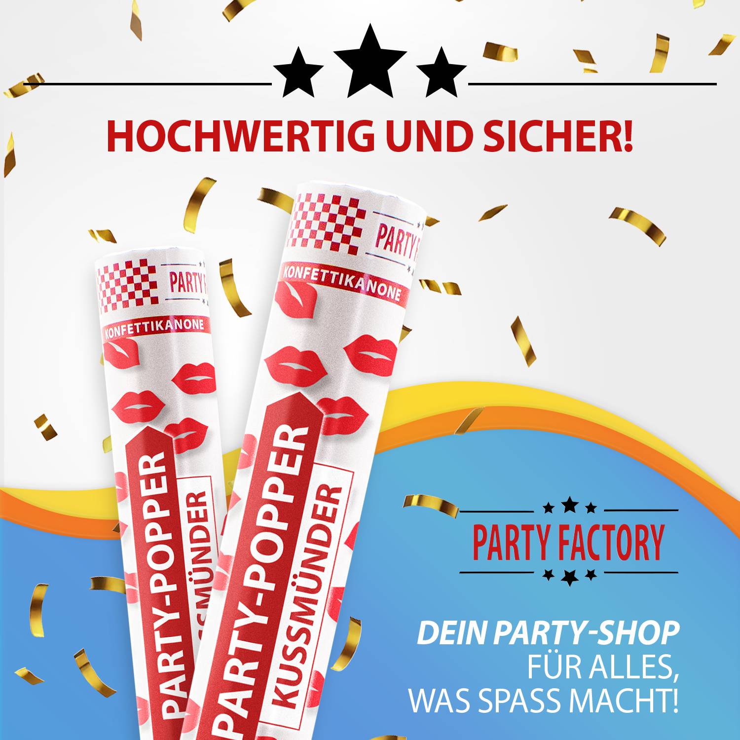 Party Popper 40cm Kissing Lips 7