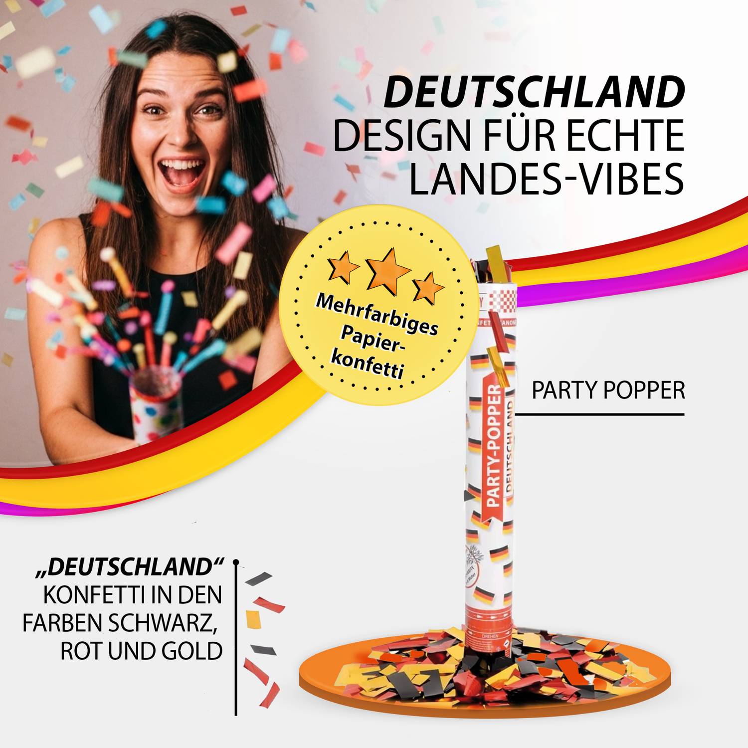 Party poppers 40 cm, Germany 6