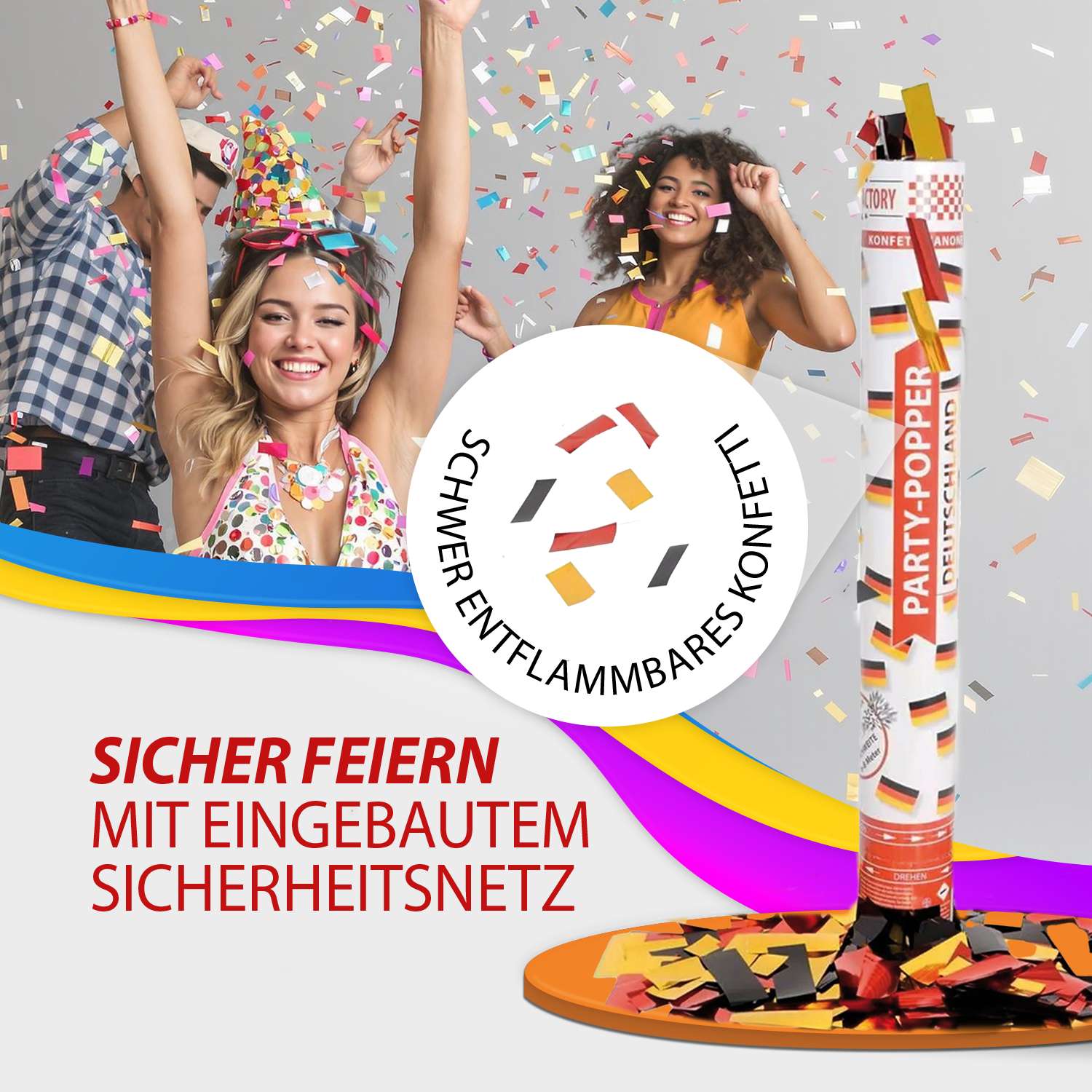 Party poppers 40 cm, Germany 12