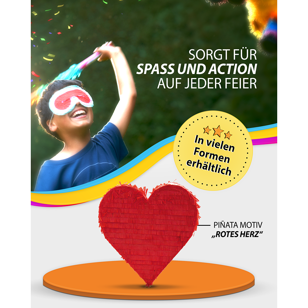 Pinata Red Heart 3
