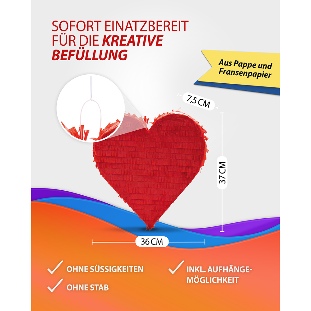 Pinata Red Heart 4