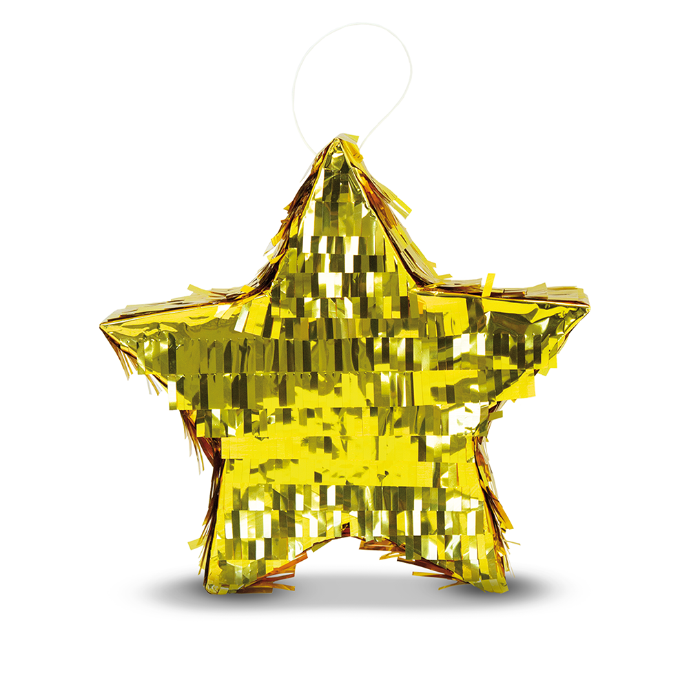 Golden Star Piñata 8