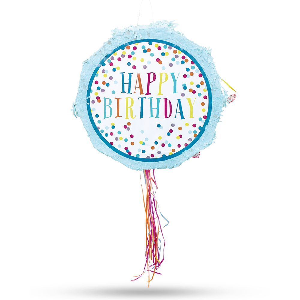 Blue Pinata Happy Birthday 8