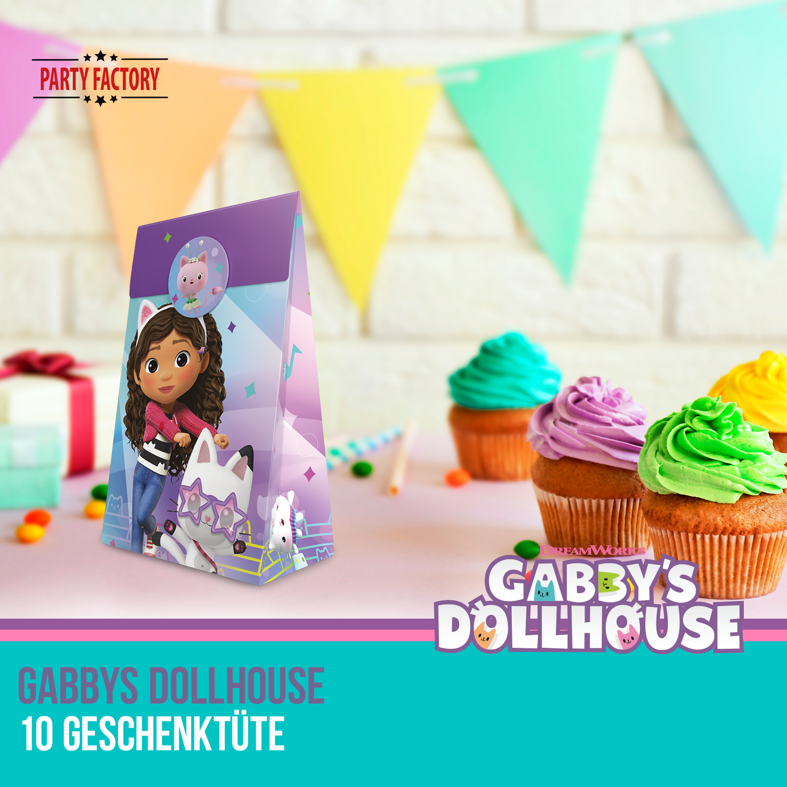 Gabby’s Dollhouse Geschenktüten 10 Stück – Partytüten für Kindergeburtstag 2