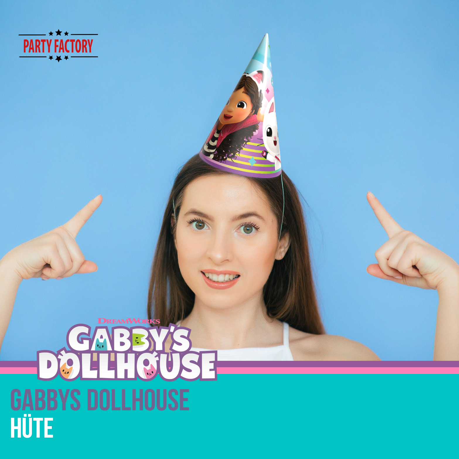 Gabby's Dollhouse Party Hats 10 Pieces - Colorful Birthday Hats for Kids' Party 4