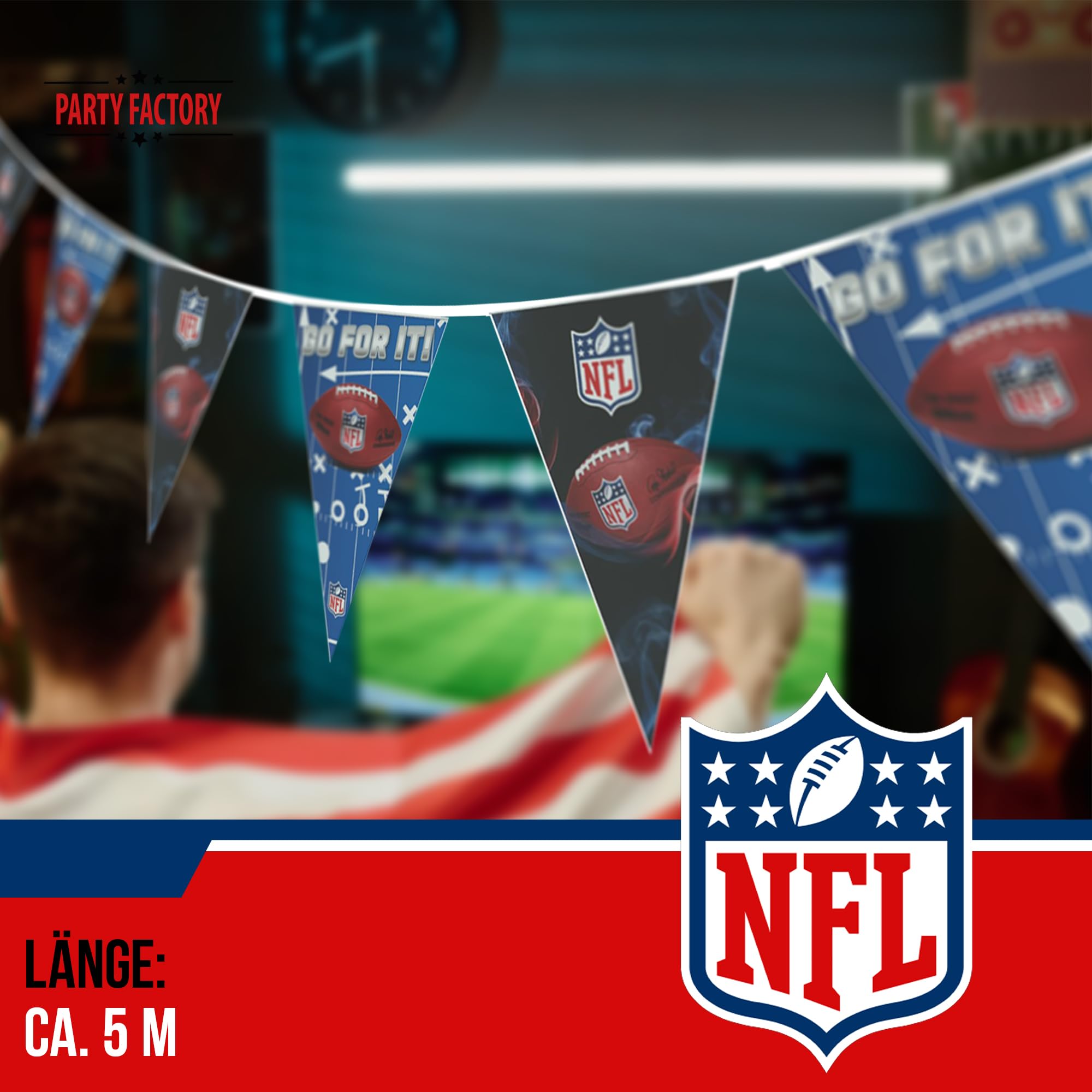 NFL Pennant Banner 5m 5