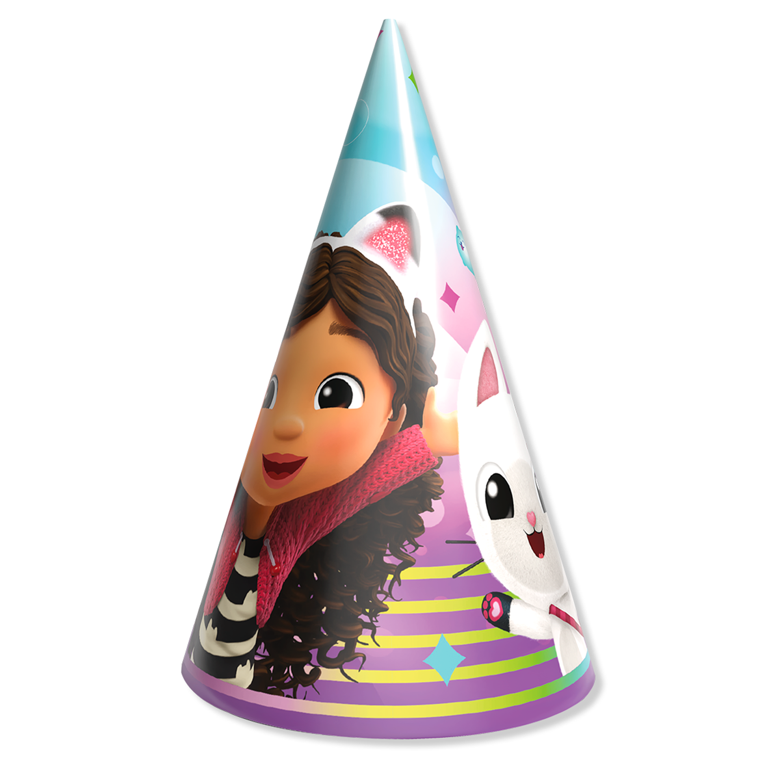 Gabby's Dollhouse Party Hats 10 Pieces - Colorful Birthday Hats for Kids' Party 2