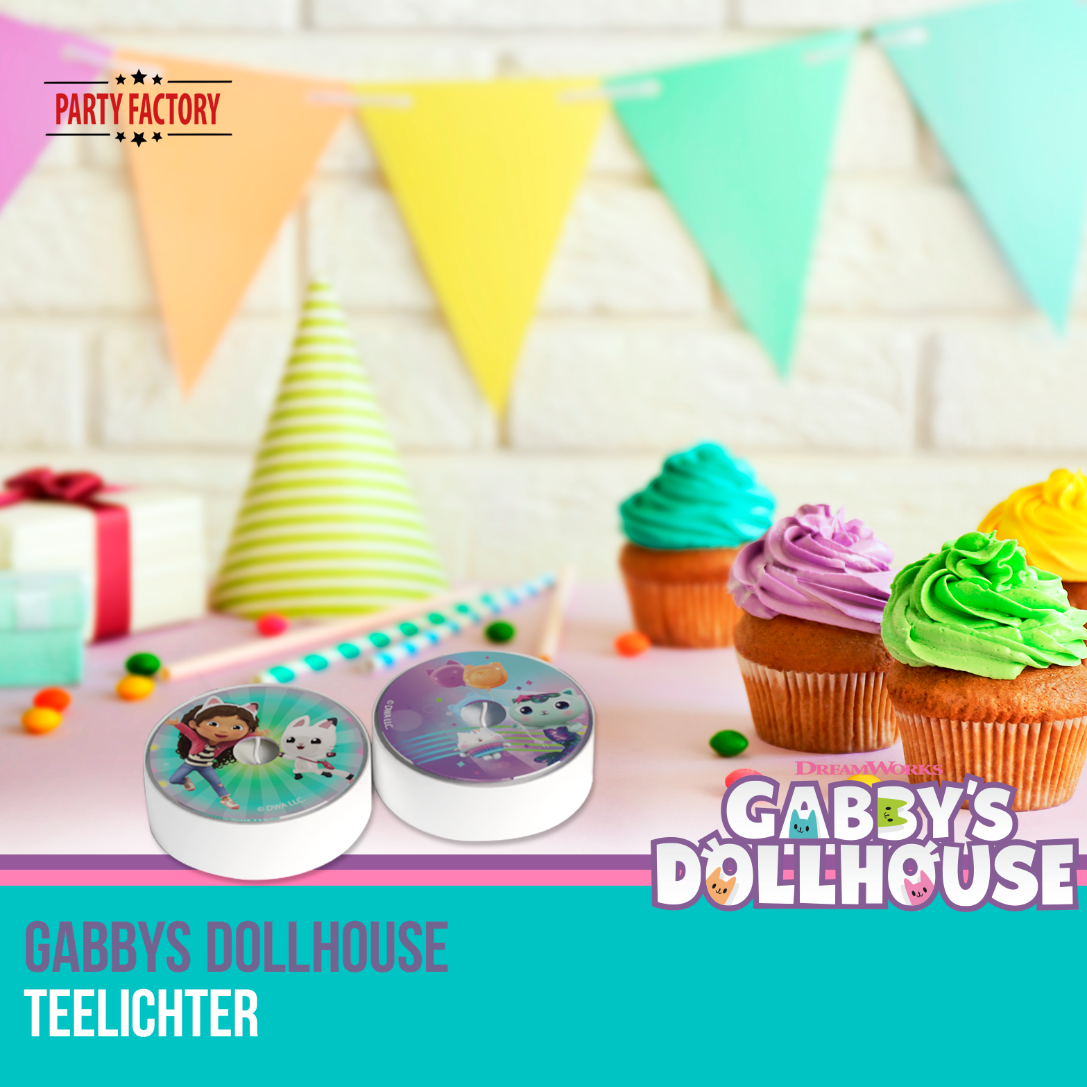 Gabby’s Dollhouse Teelichter 10 Stück 3