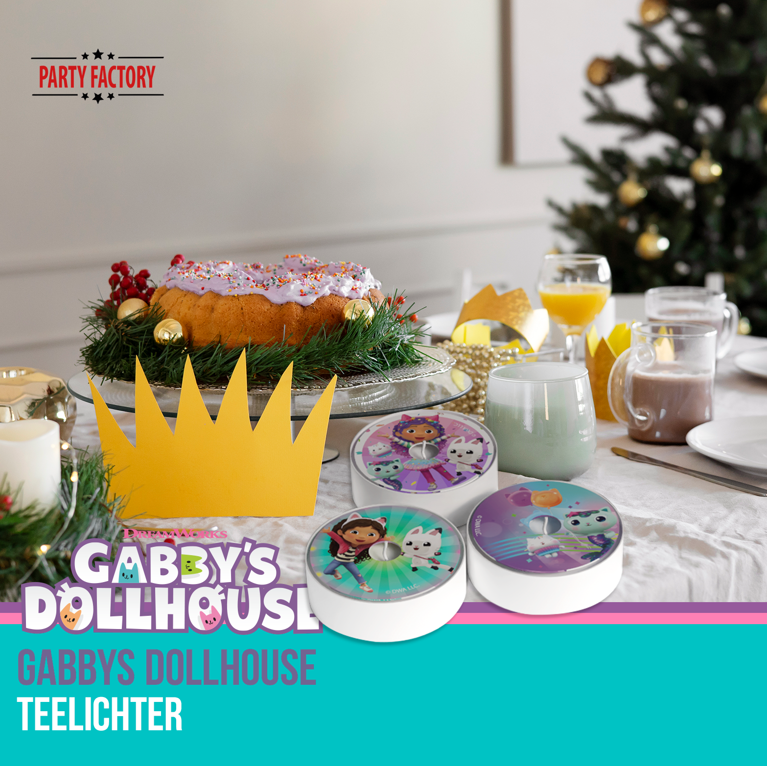 Gabby’s Dollhouse Teelichter 10 Stück 4