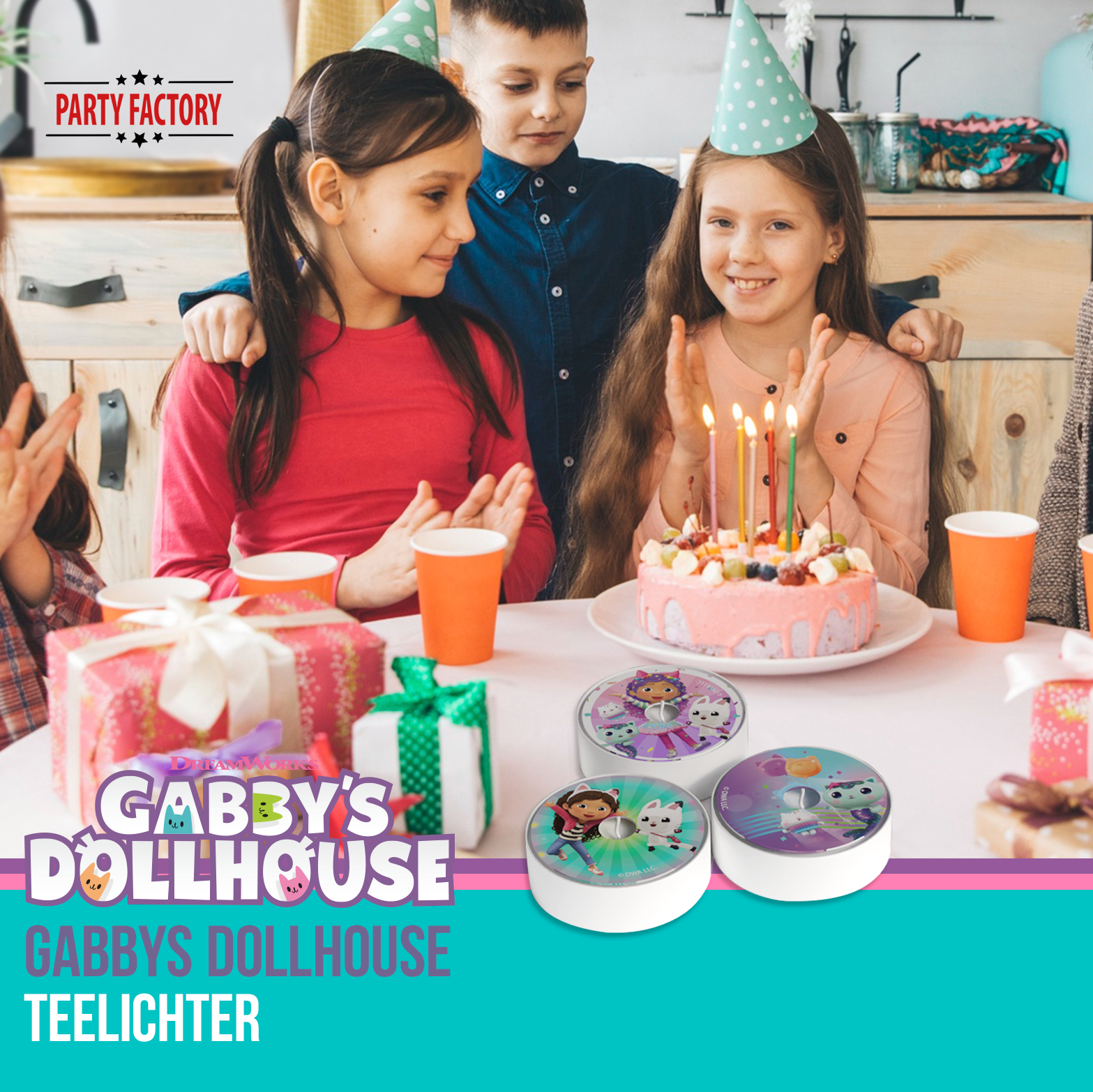 Gabby’s Dollhouse Teelichter 10 Stück 7