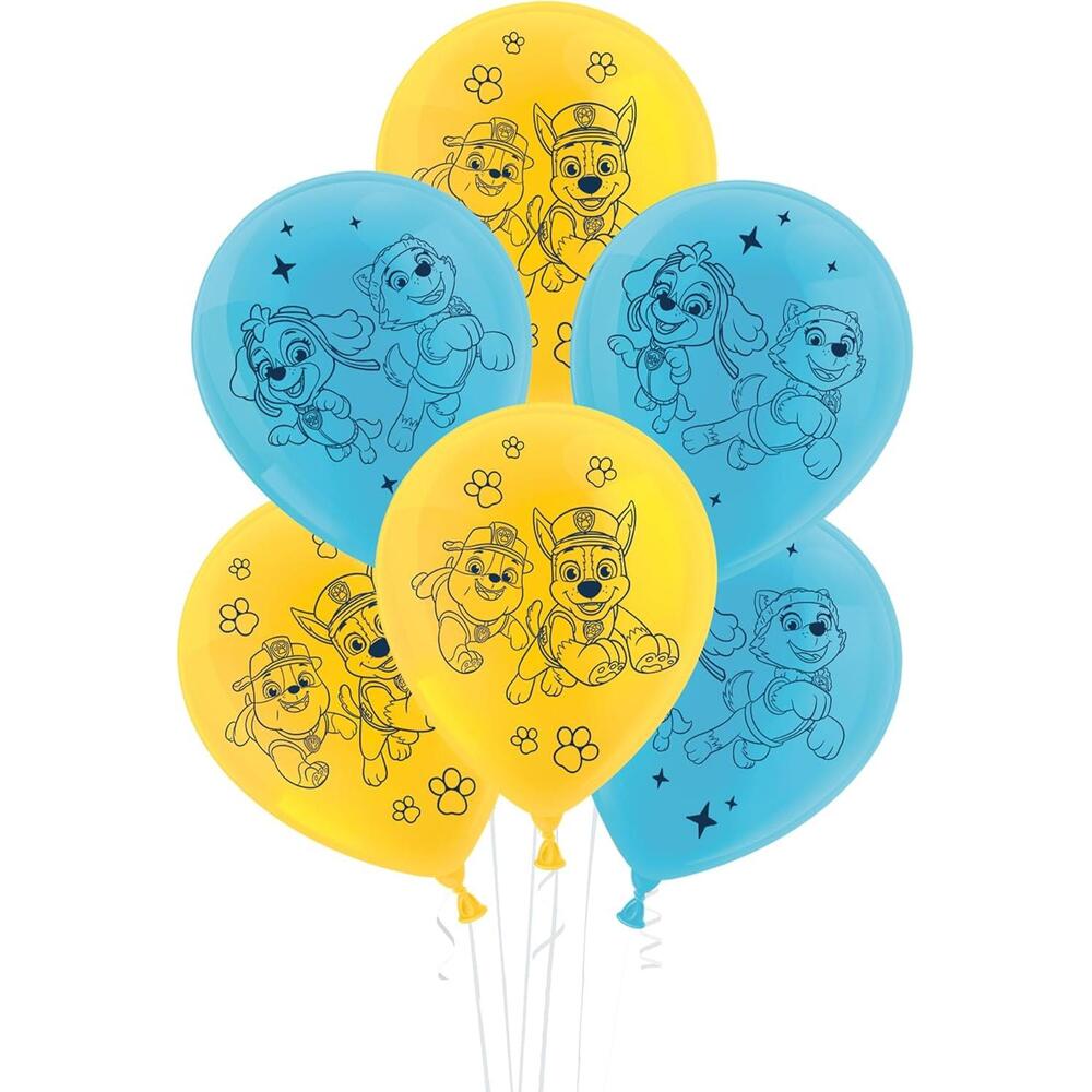 Paw Patrol Set of 10 Latex Balloons Ø25 cm 8