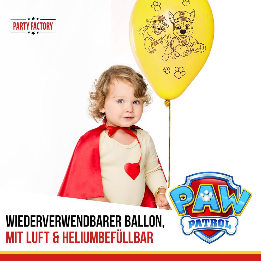 Paw Patrol Set of 10 Latex Balloons Ø25 cm 9
