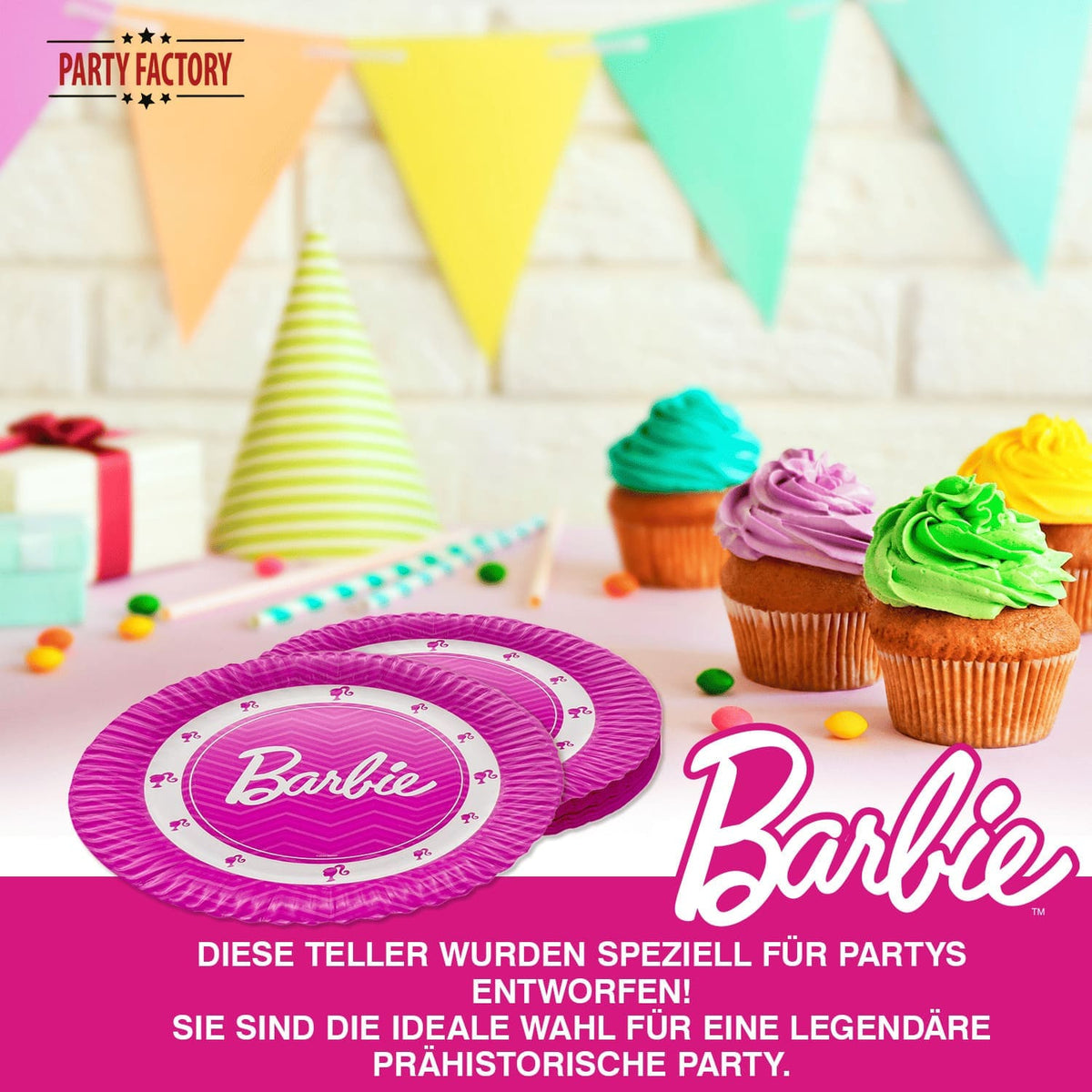 Barbie Papp-Teller 23cm – 8 Stück 11