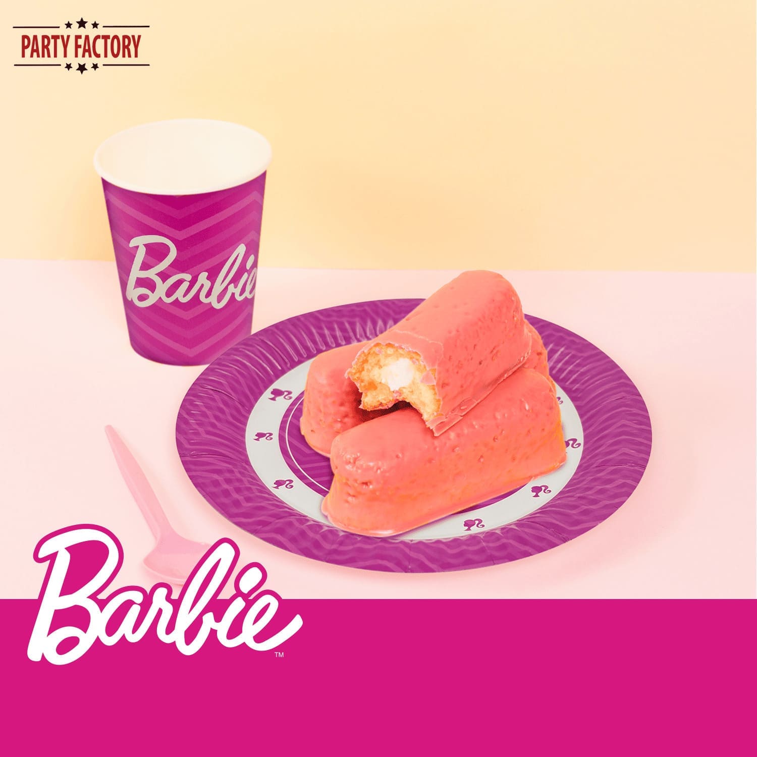 Barbie Papp-Teller 23cm – 8 Stück 12