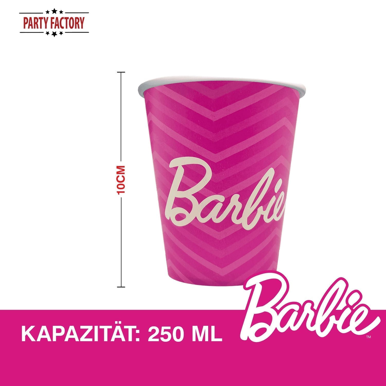 Barbie Cups 250ml – 8 Pack 10