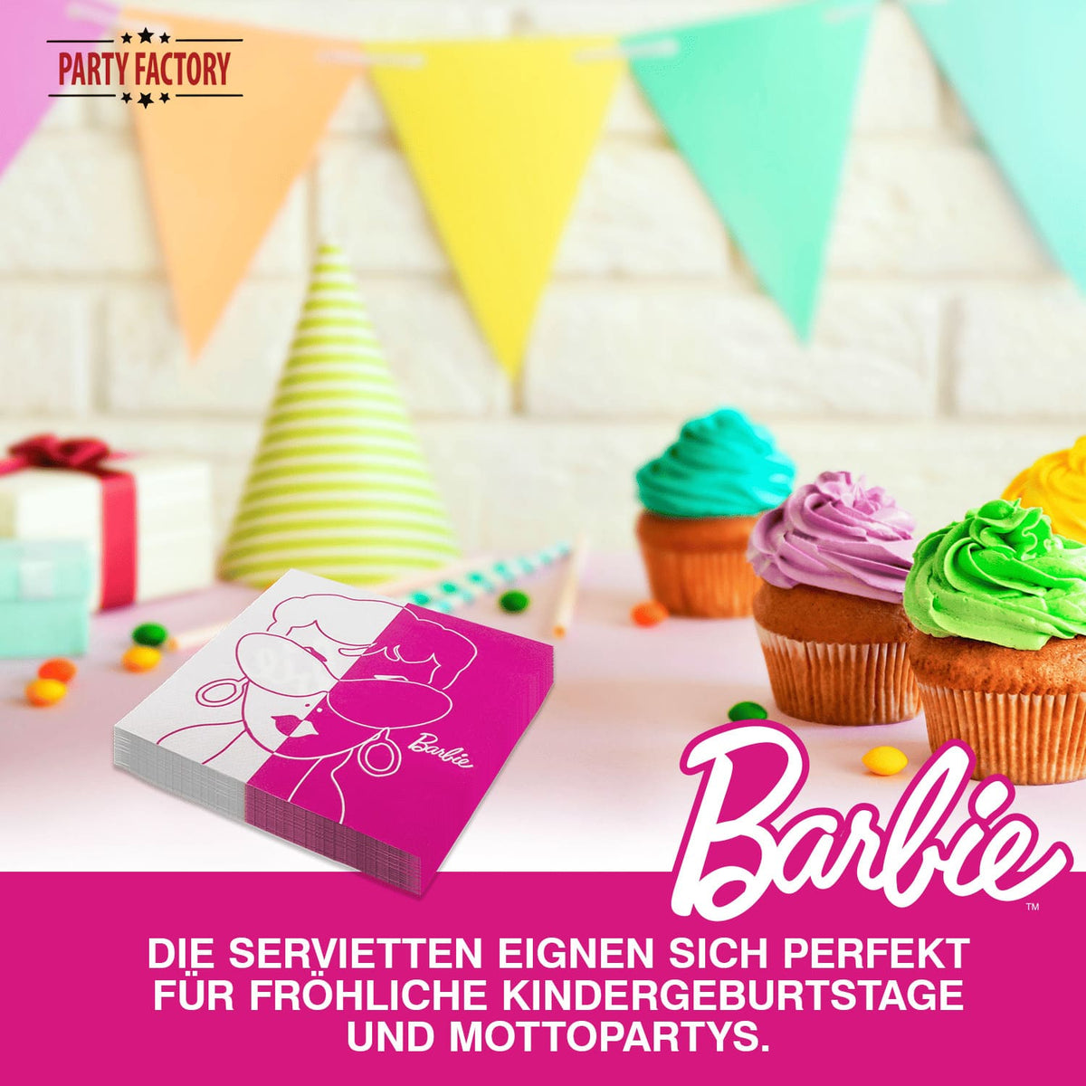Barbie Servietten 3-lagig – 20er Pack Geburtstag 11