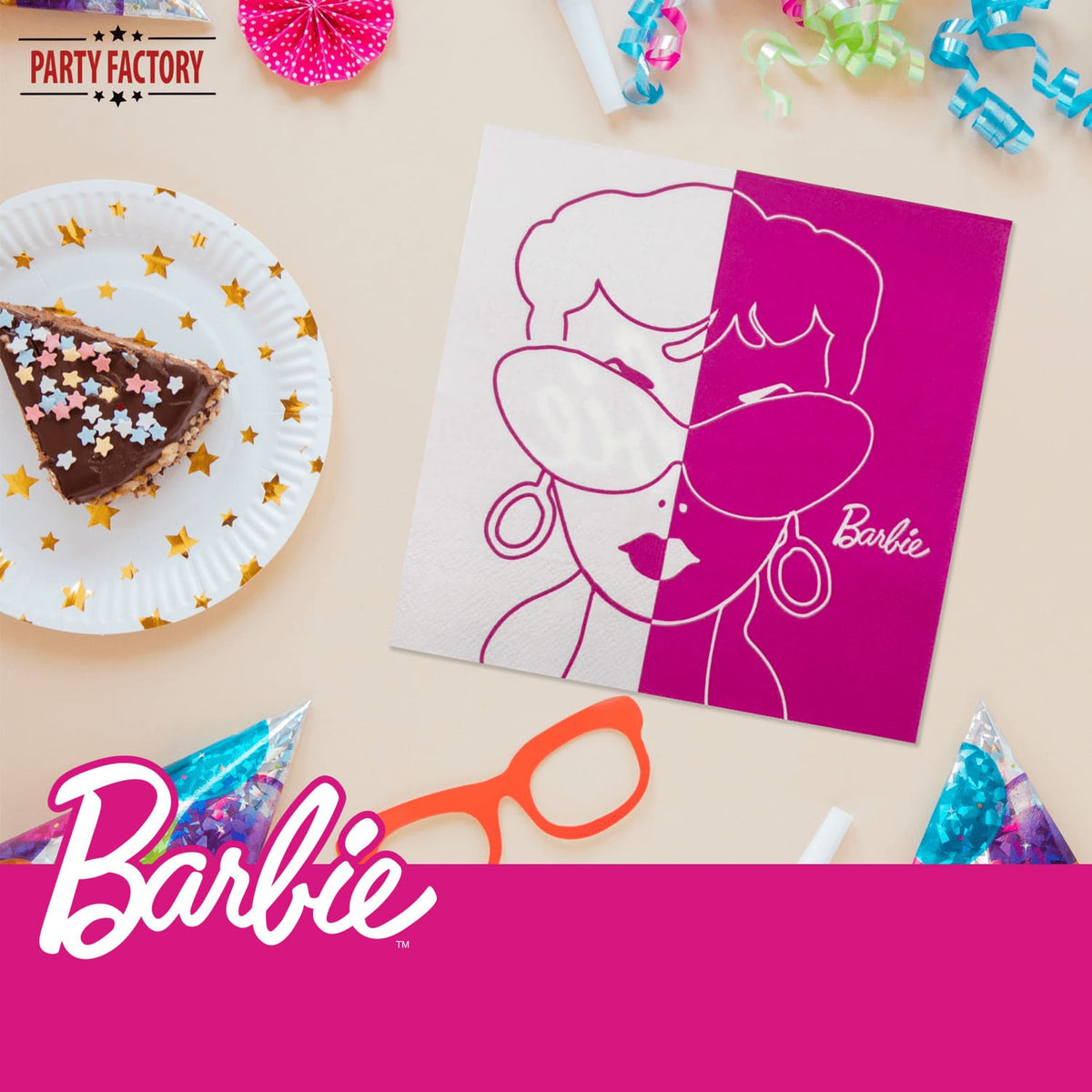 Barbie Servietten 3-lagig – 20er Pack Geburtstag 12