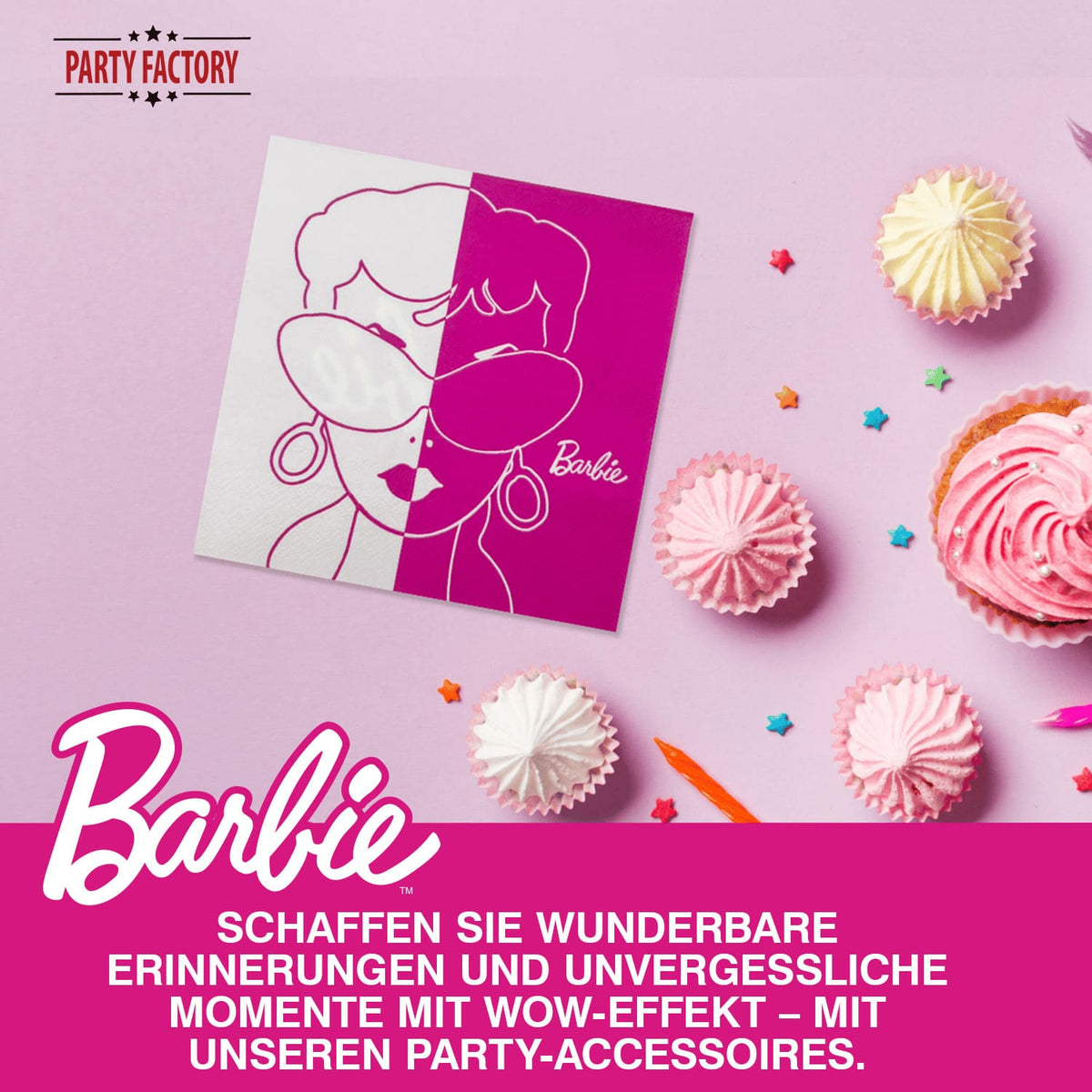 Barbie Servietten 3-lagig – 20er Pack Geburtstag 13