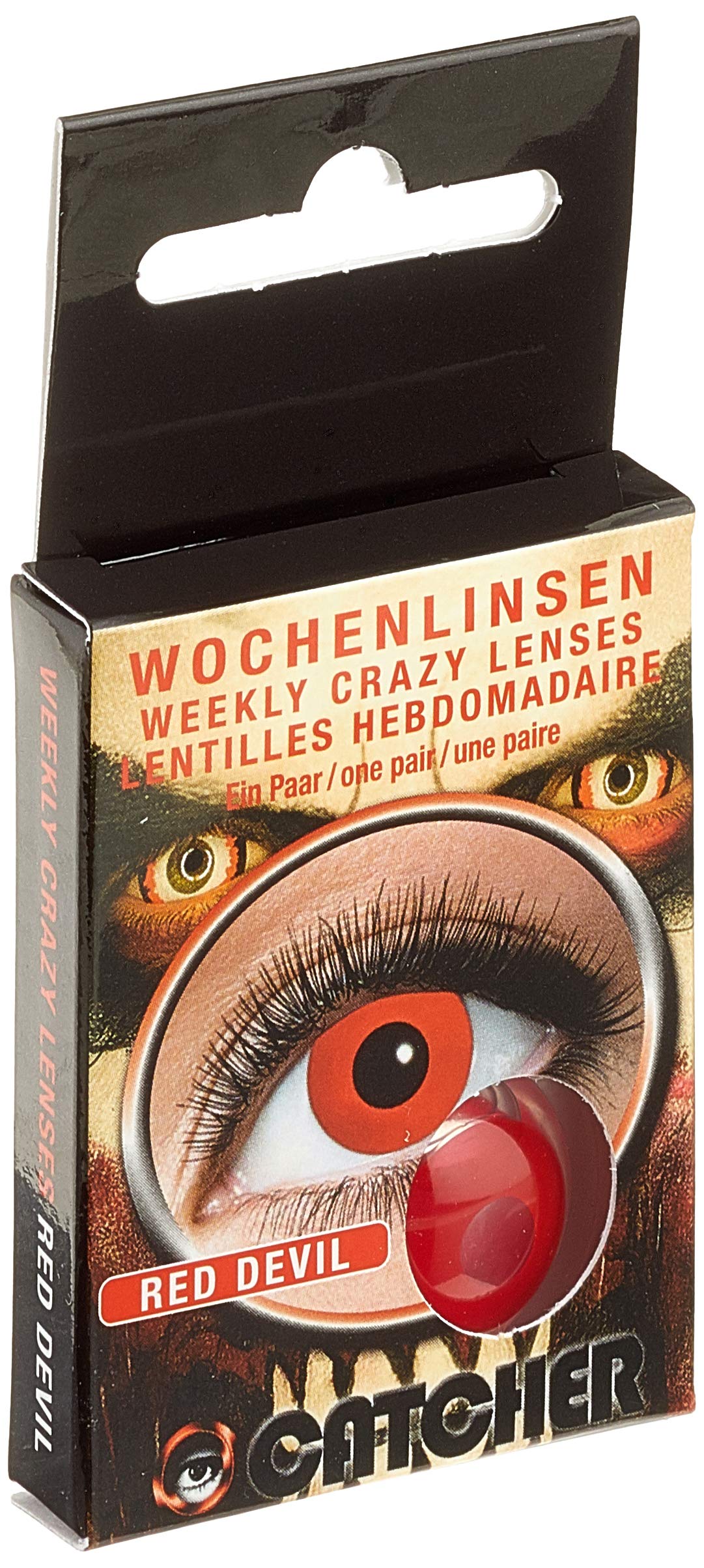 Zoelibat Eyecatcher Weekly Contact Lenses Red Devil 15