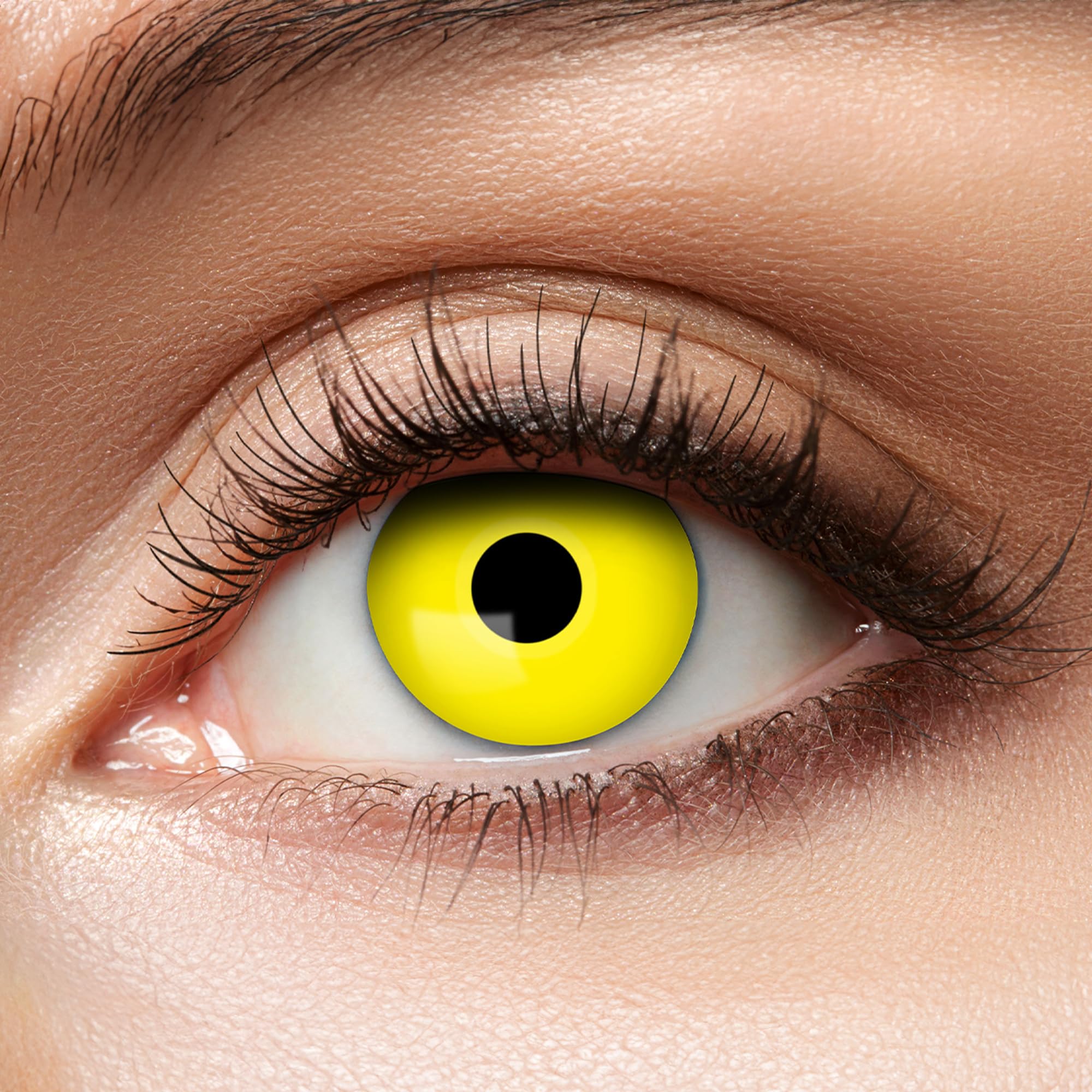 Zoelibat Eyecatcher Wochen-Kontaktlinsen Yellow Crow Eye 8