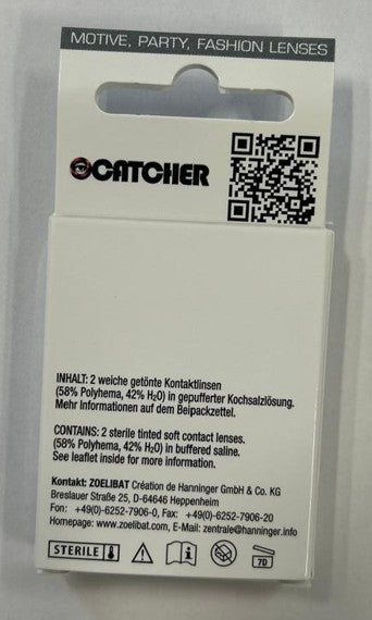 Zoelibat Eyecatcher Wochen-Kontaktlinsen White Slash 16