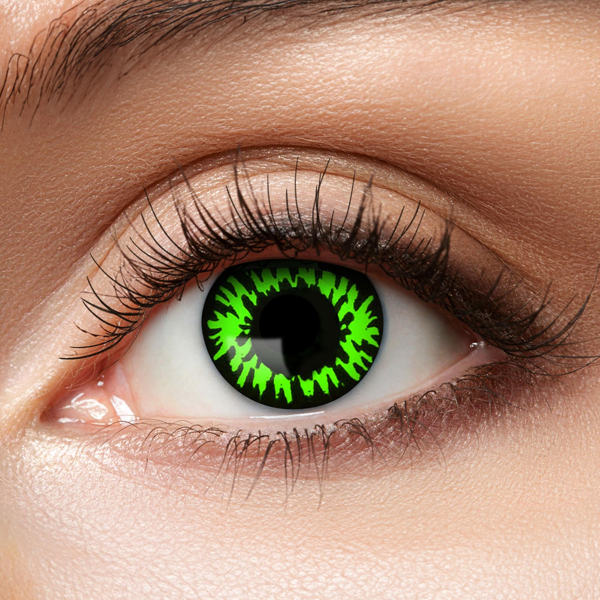 Zoelibat Eyecatcher Wochen-Kontaktlinsen Green Wolf 8