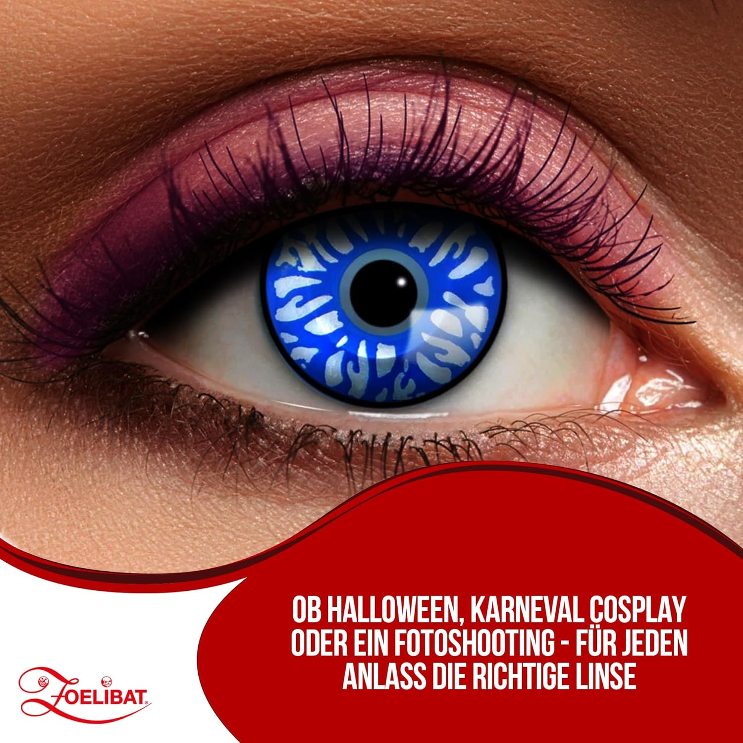 Zoelibat Eyecatcher 12-month contact lenses Blue Veins 13