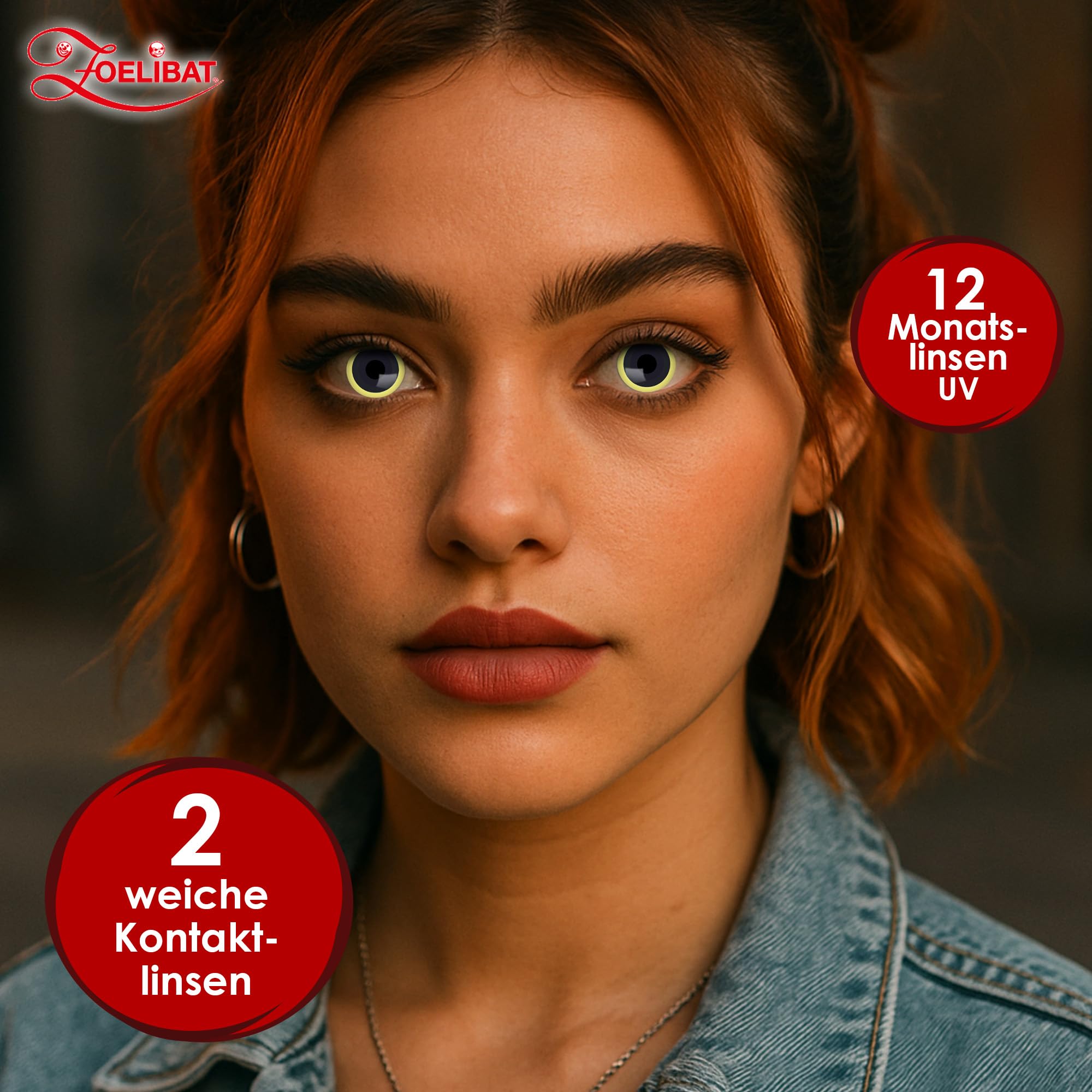 Zoelibat Eyecatcher UV 12 Monthly Contact Lenses Flash Eclipse 9