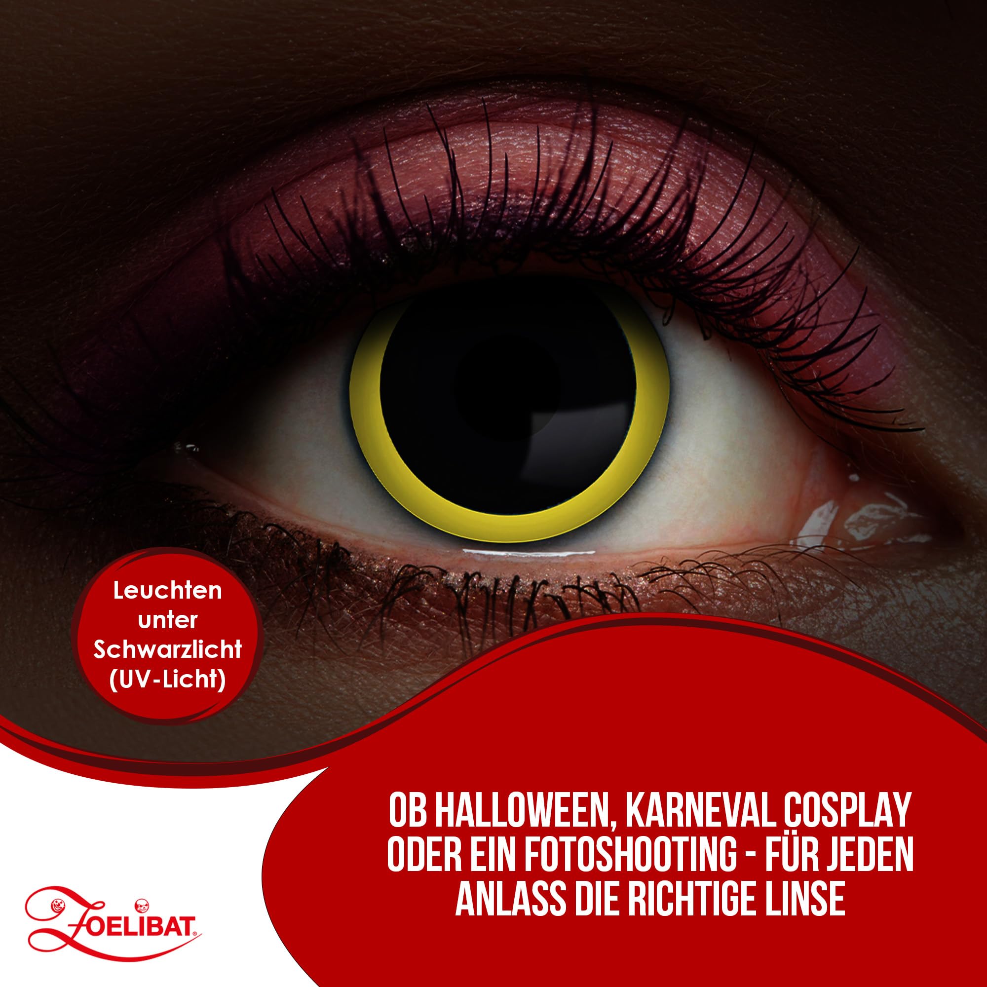 Zoelibat Eyecatcher UV 12 Monthly Contact Lenses Flash Eclipse 13