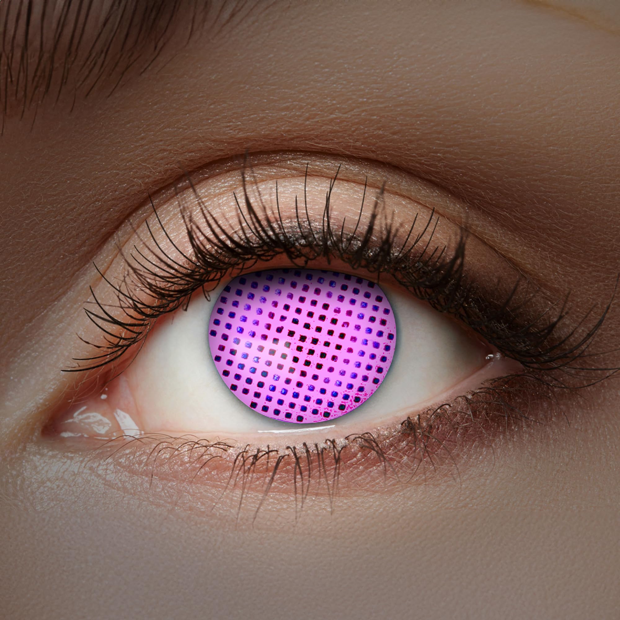 Zoelibat Eyecatcher UV 12 Monthly Contact Lenses Flash Pink Screen 9