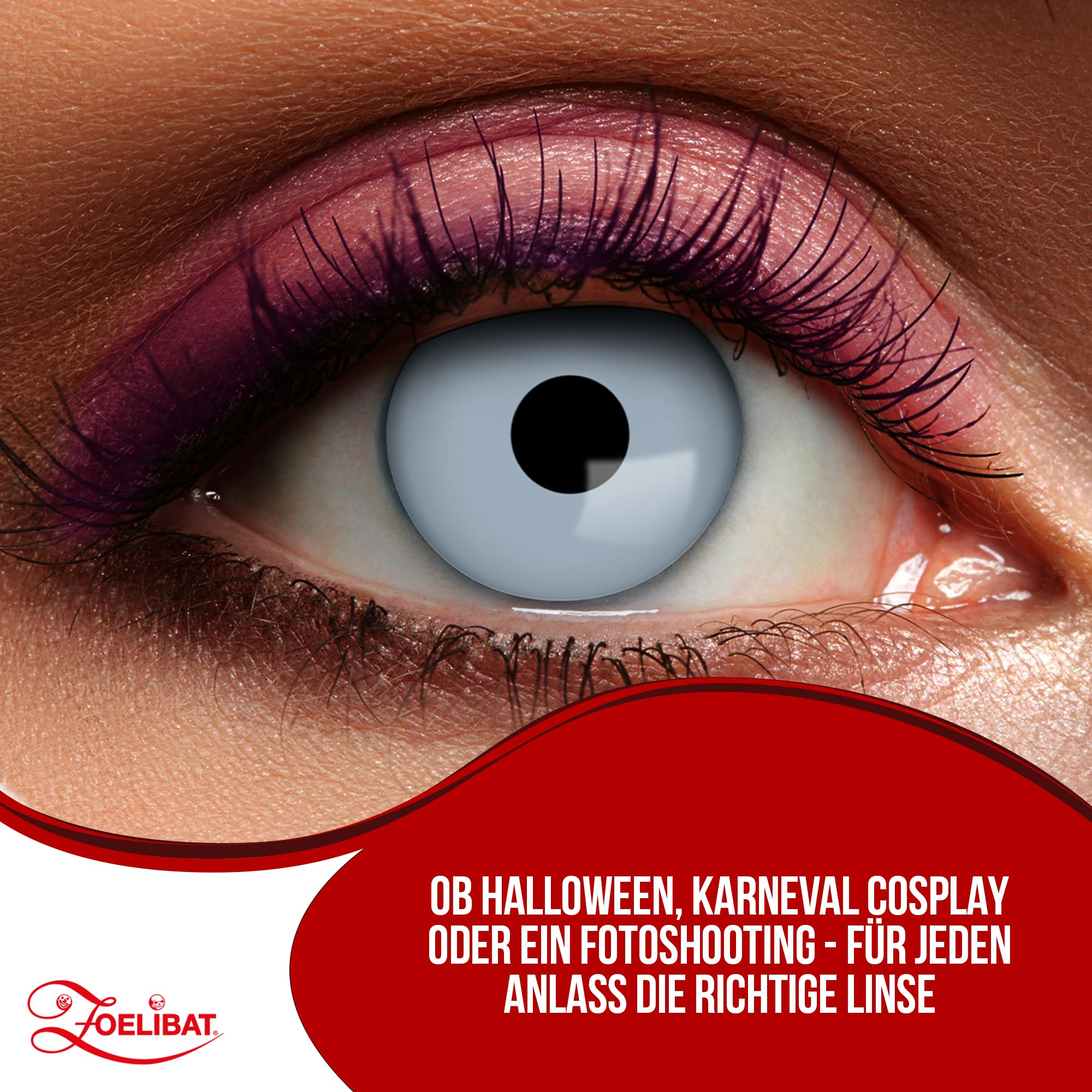 Zoelibat Eyecatcher 12-month contact lenses Vampire Grey 12