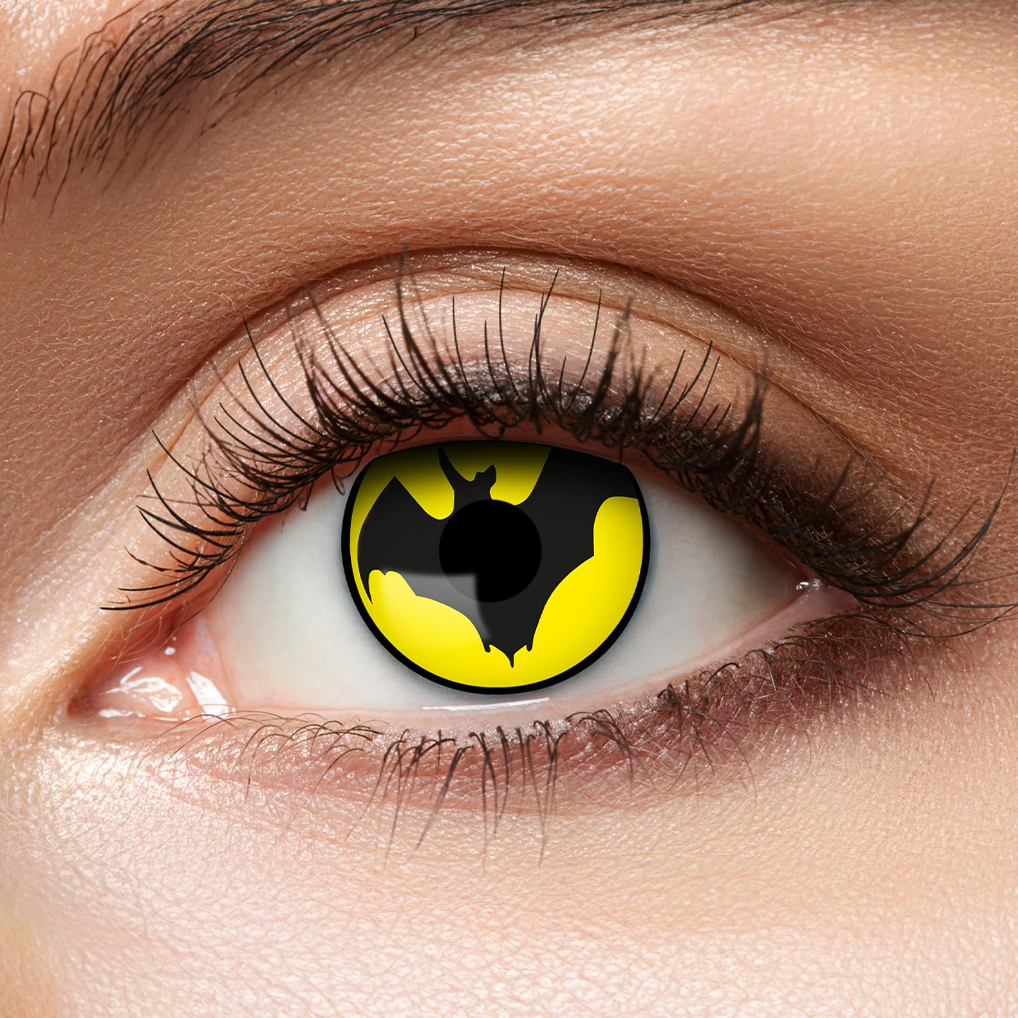 Zoelibat Eyecatcher 12-month contact lenses Yellow Bat 7