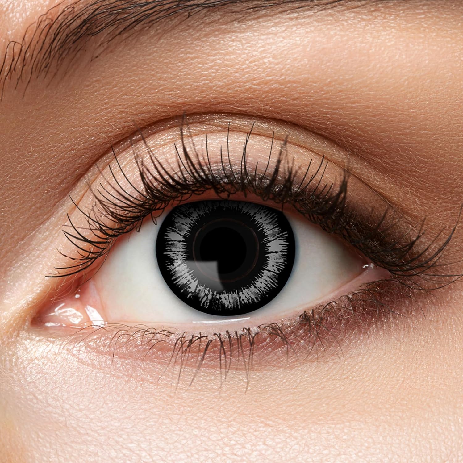 Zoelibat Eyecatcher 12 Month Contact Lenses Grey Demon 8