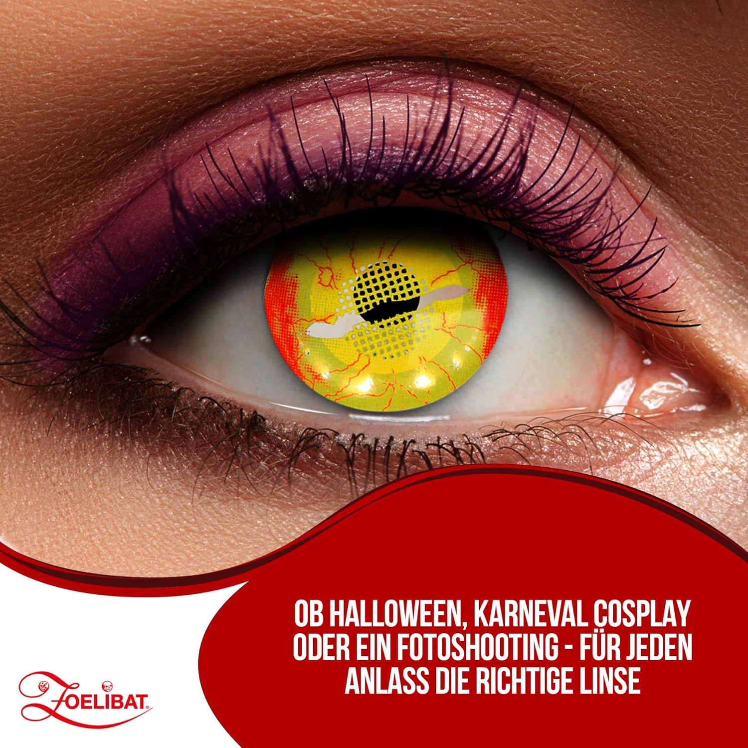 Zoelibat Eyecatcher 12-month contact lenses Fireball 13