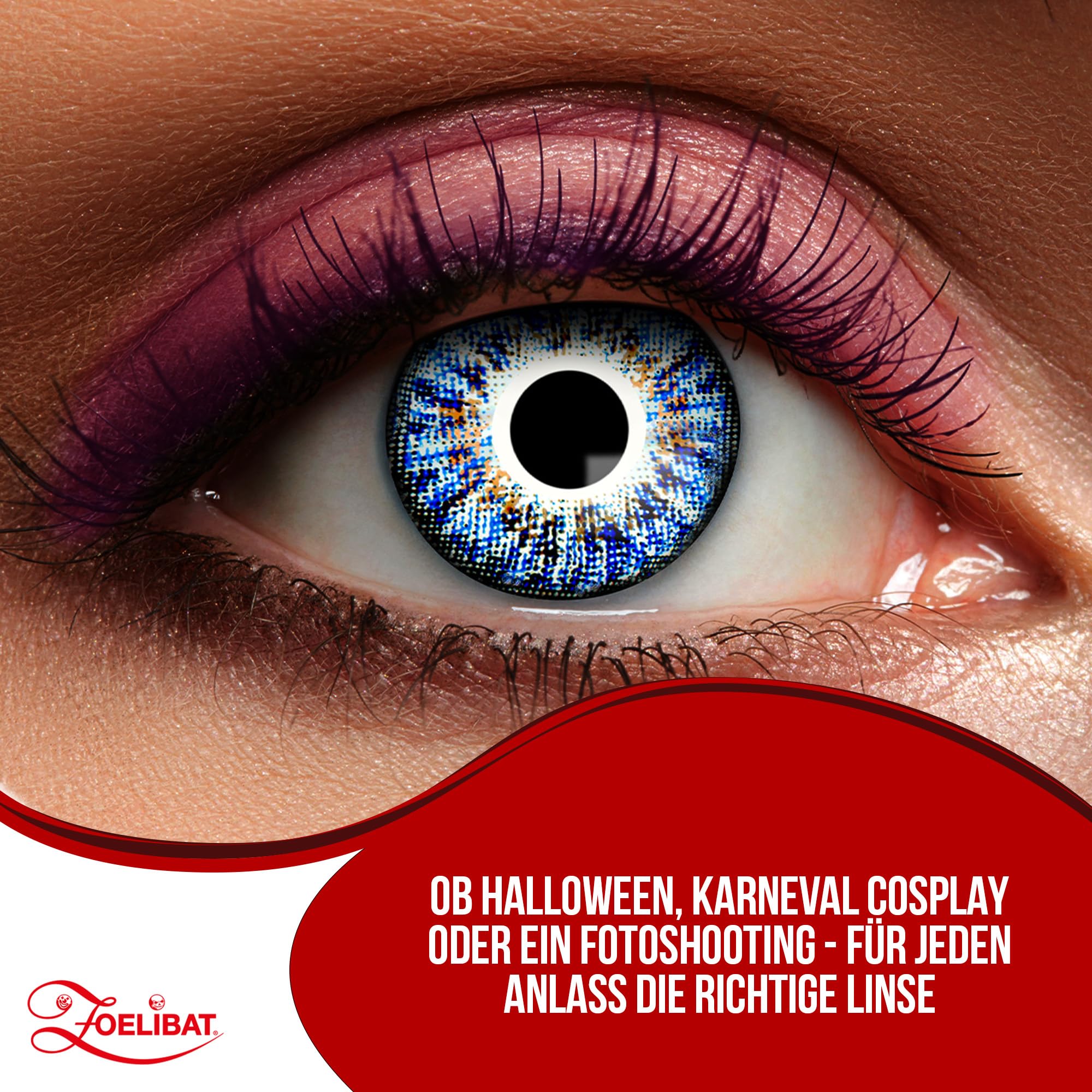 Zoelibat Eyecatcher Natürliche 12 Monats-Kontaktlinsen Blue 13