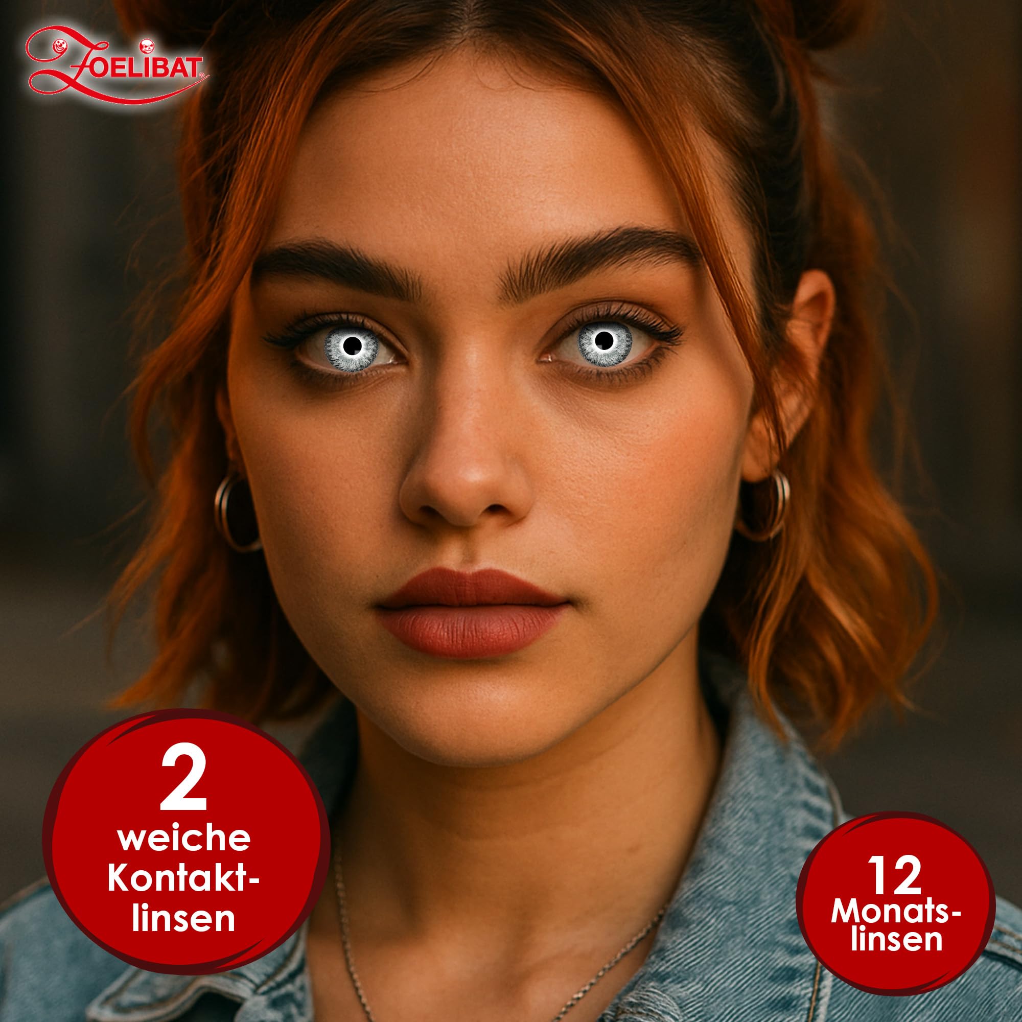Zoelibat Eyecatcher Natürliche 12 Monats-Kontaktlinsen Sterling Grey 9