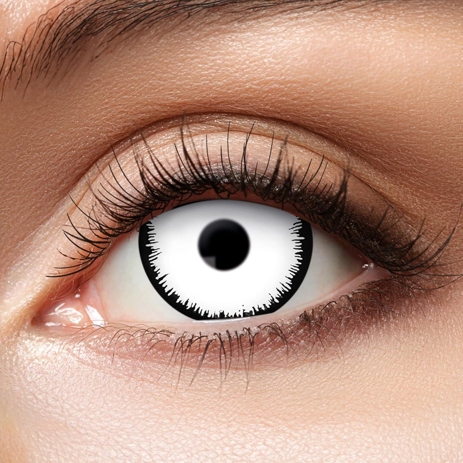 Zoelibat Eyecatcher Mini-Sclera 6 Monats-Kontaktlinsen Angelic White 8