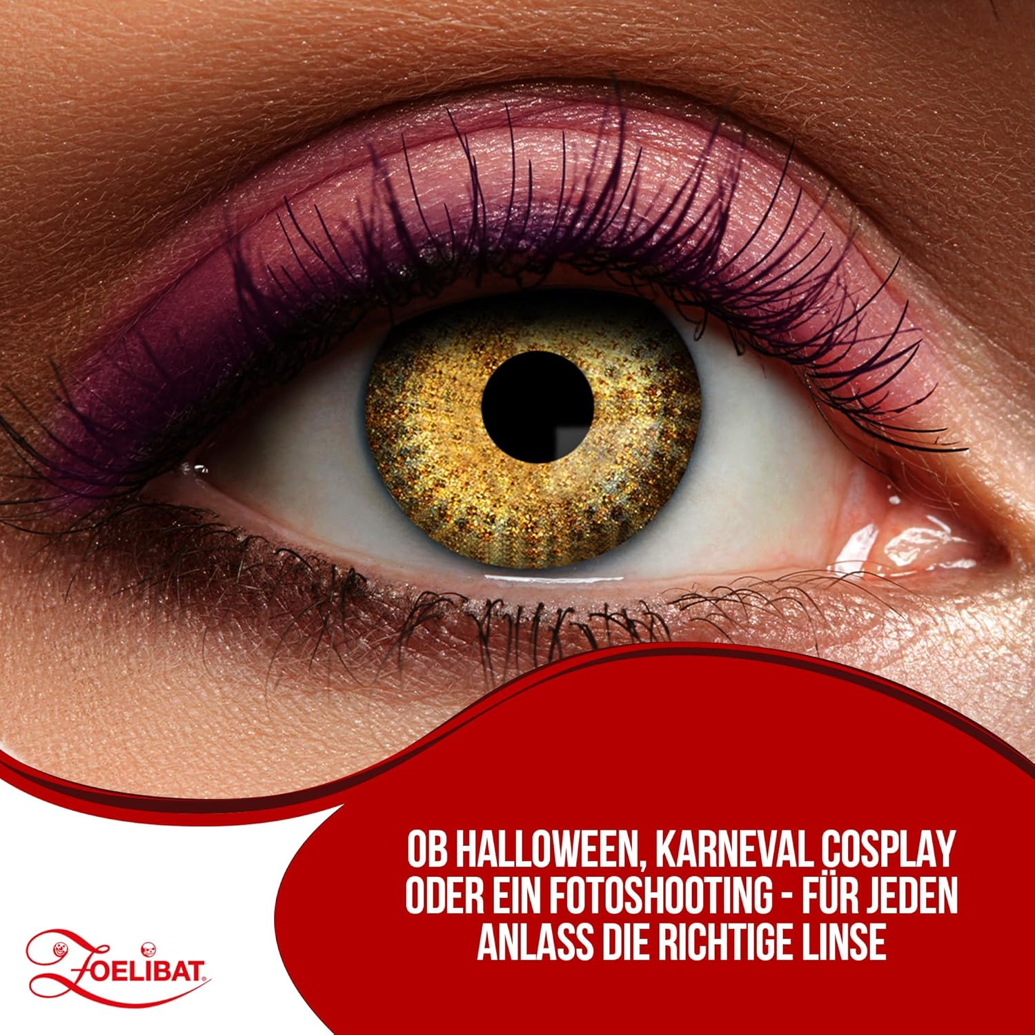 Zoelibat Eyecatcher 12 Monats-Kontaktlinsen Golden Dots 13