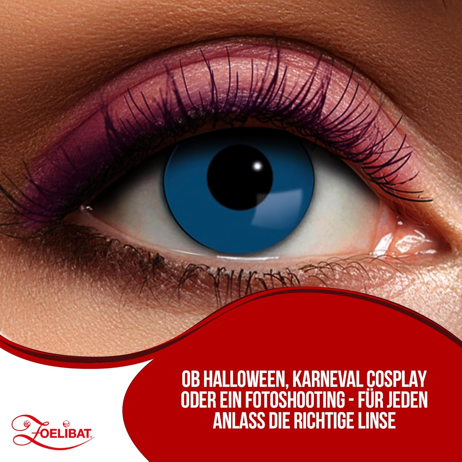 Zoelibat Eyecatcher 3-month contact lenses Chuckie Blue 14