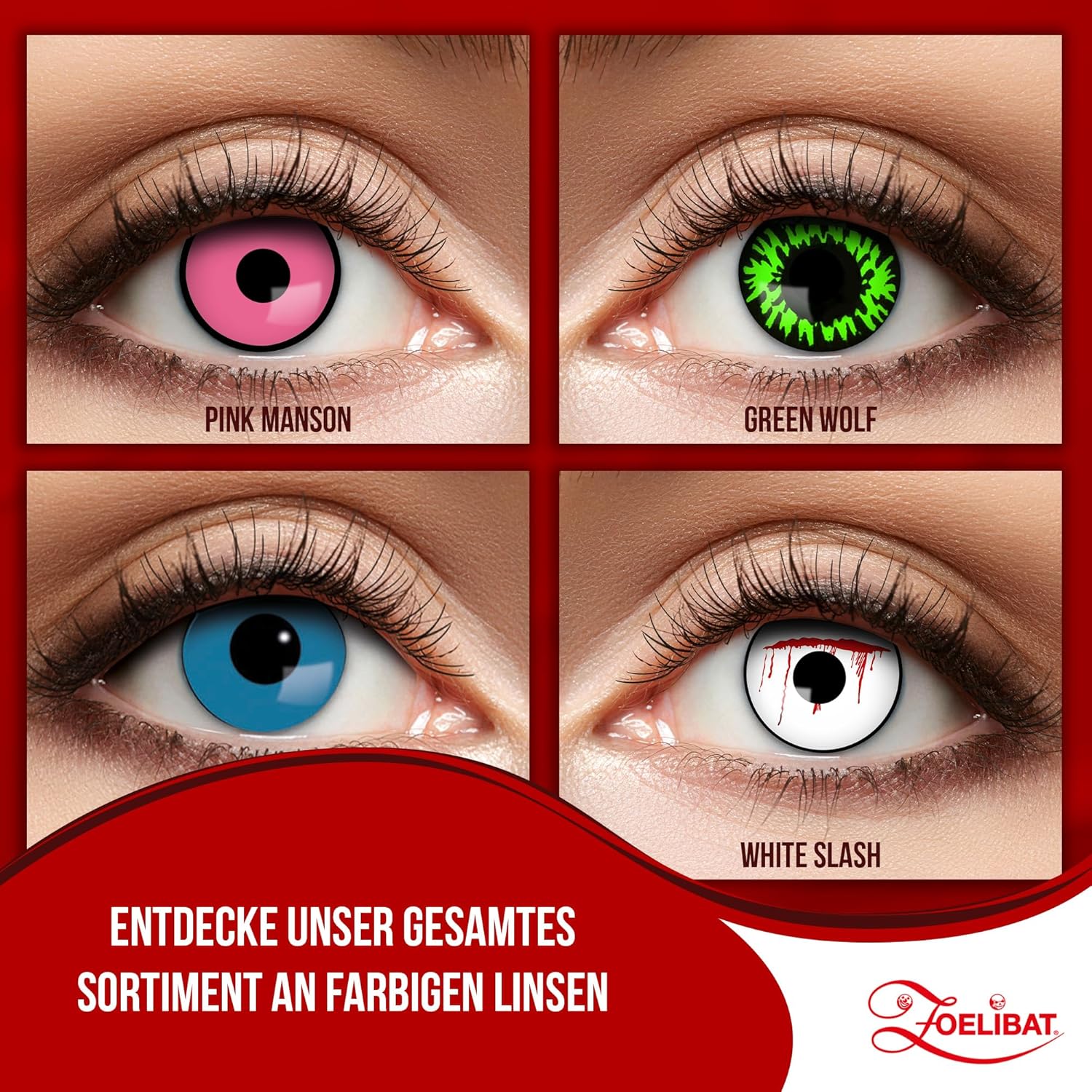 Zoelibat Eyecatcher 3-month contact lenses Chuckie Blue 15