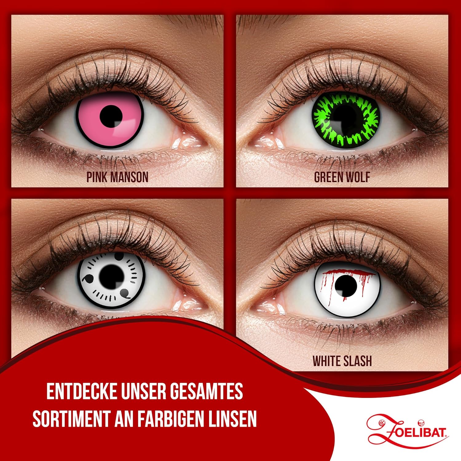 Zoelibat Eyecatcher 3-month contact lenses White Itachi 14