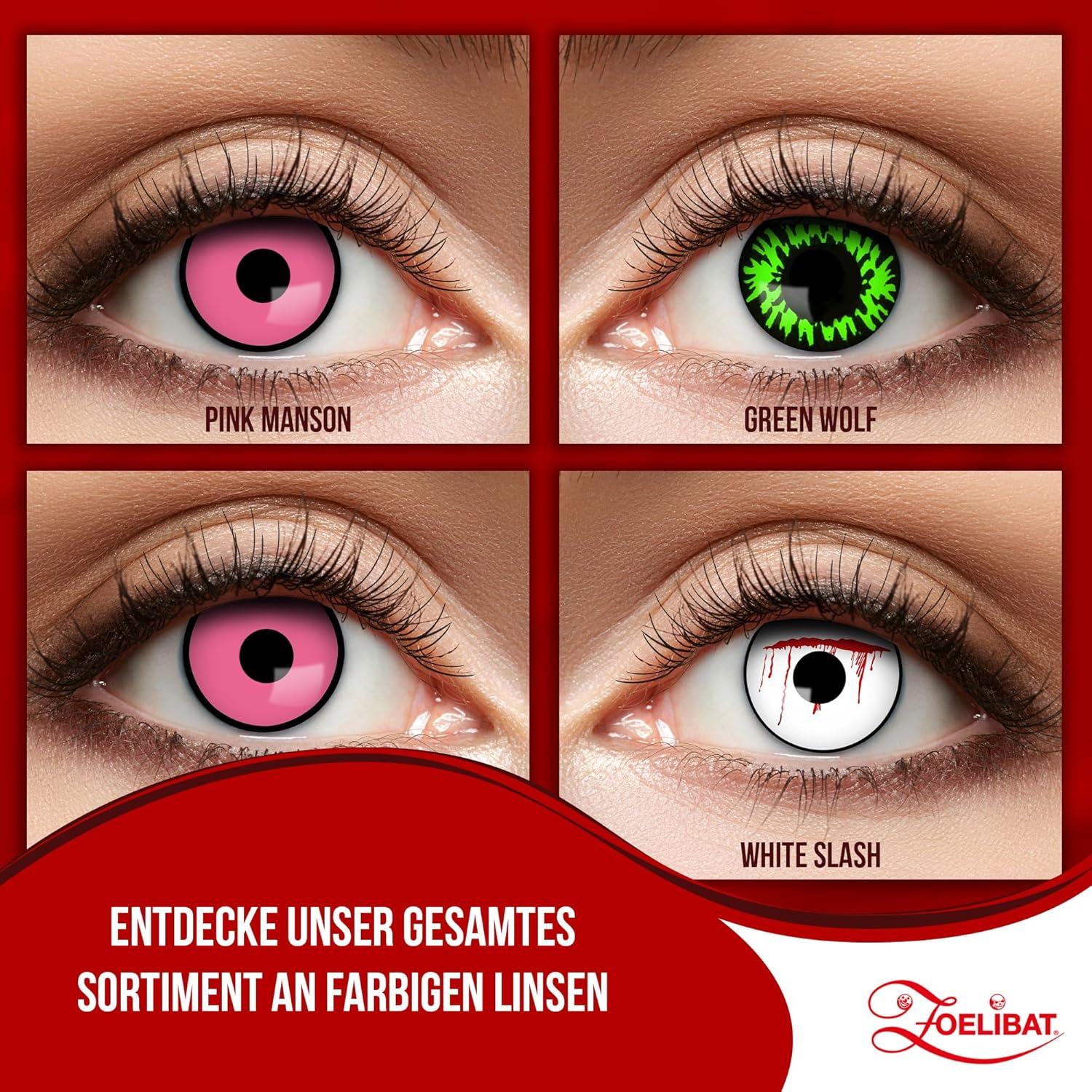 Zoelibat Eyecatcher 3-month contact lenses Pink Manson 14