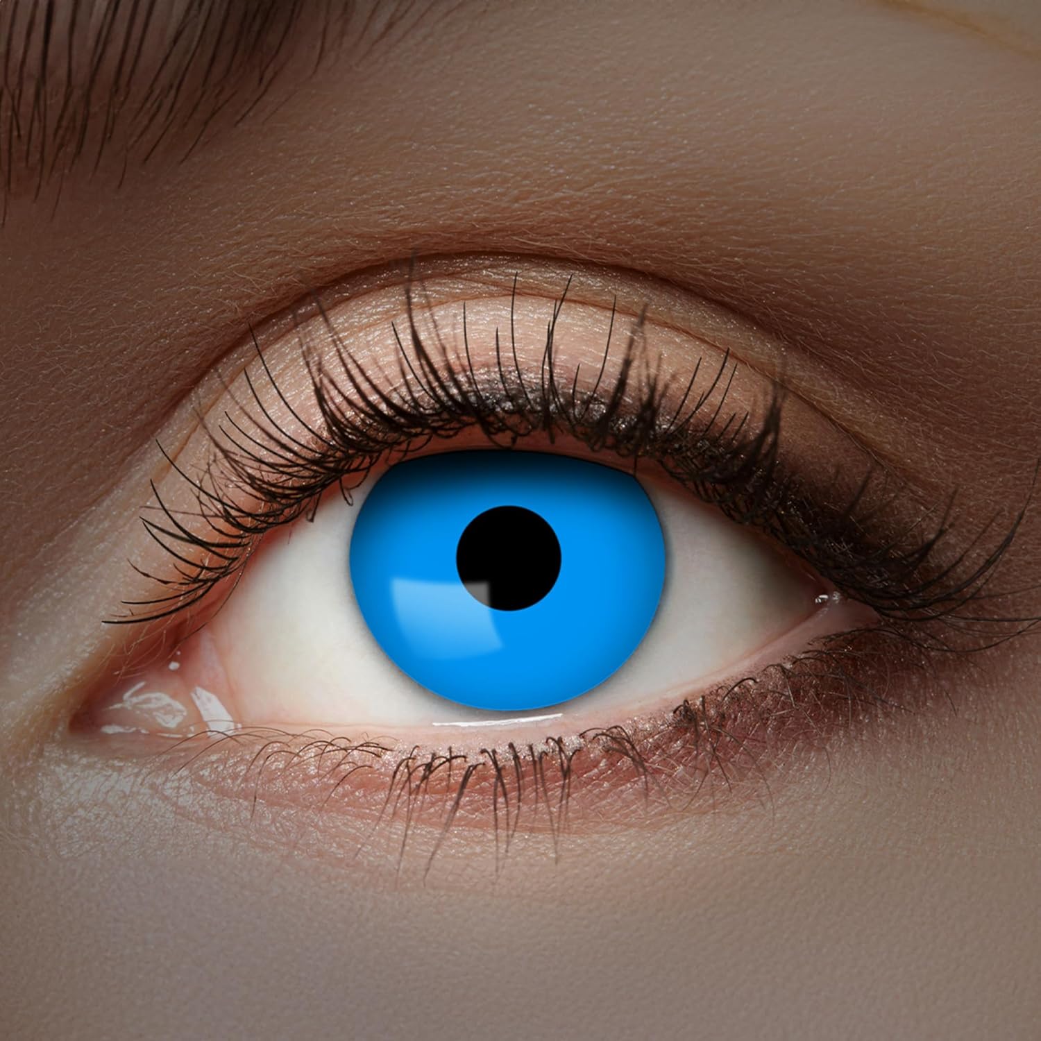 Zoelibat Eyecatcher UV 1 Month Contact Lenses Flash Blue 8