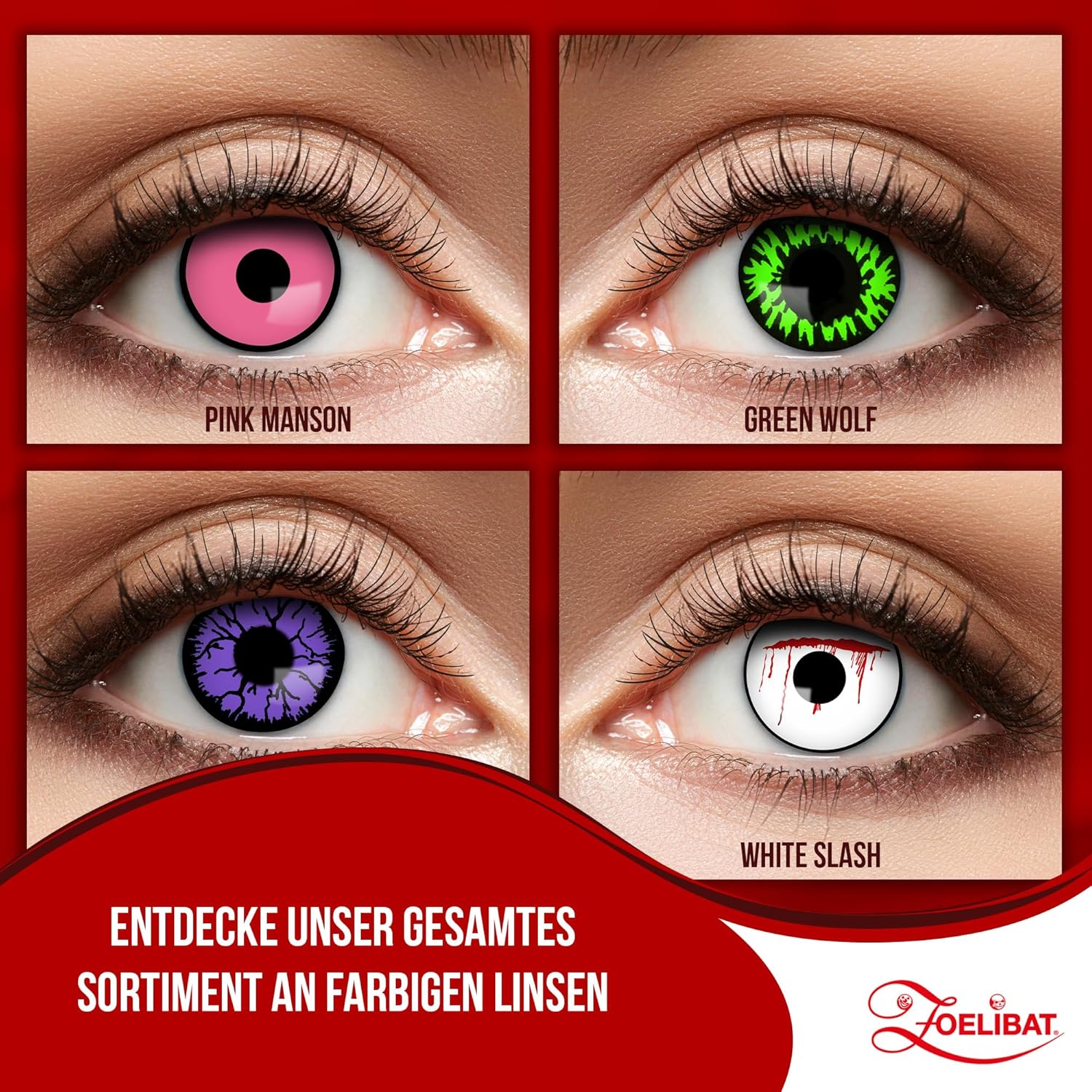Zoelibat Eyecatcher 3 Monats-Kontaktlinsen Purple Point 14