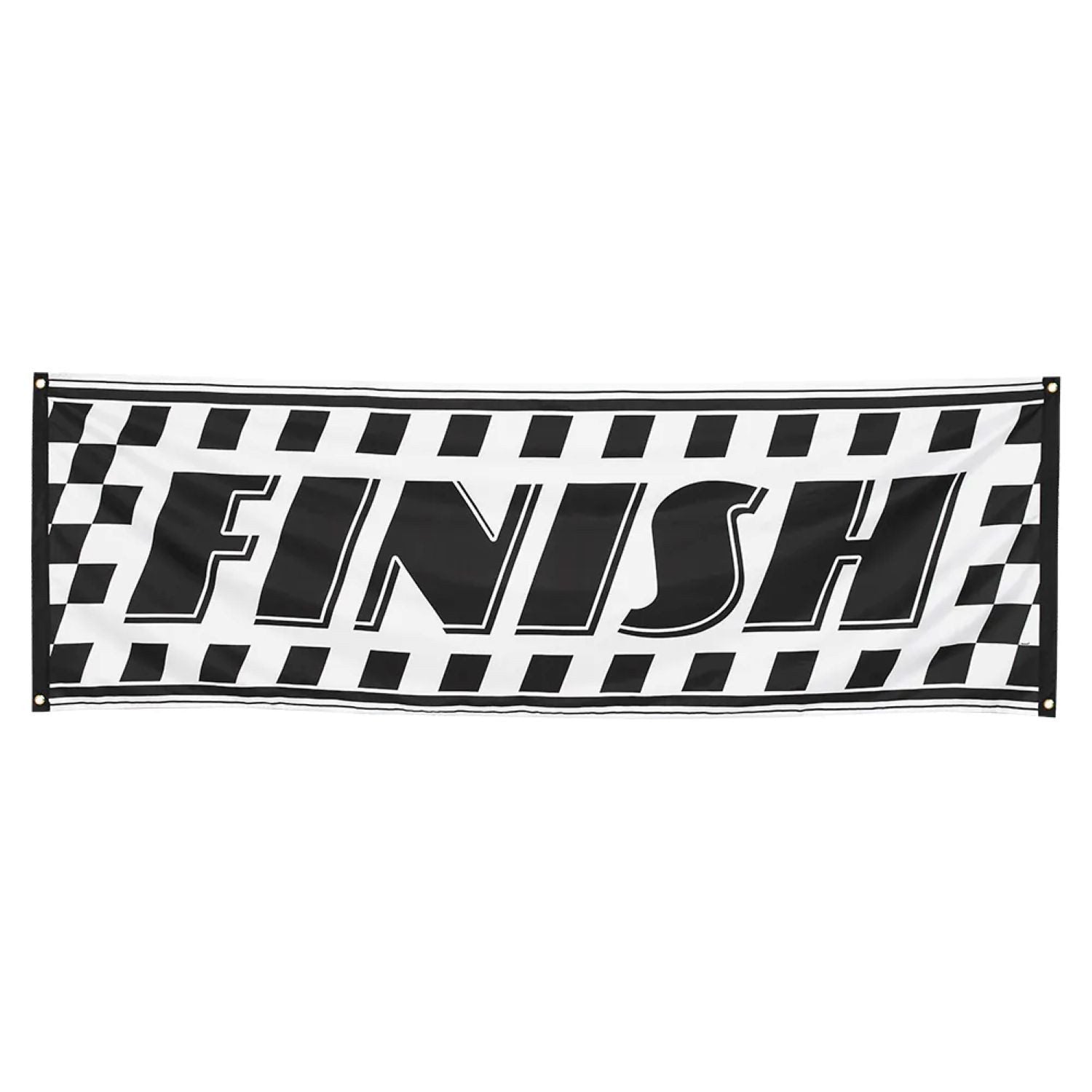 Polyester Banner Racing – Checkered Flag, black and white checkered, 74x220 cm 4