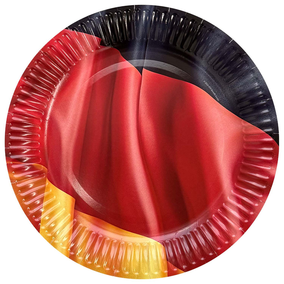 Football World Cup Paper Plates Germany Flag 23 cm Set of 8 Party Decoration 8