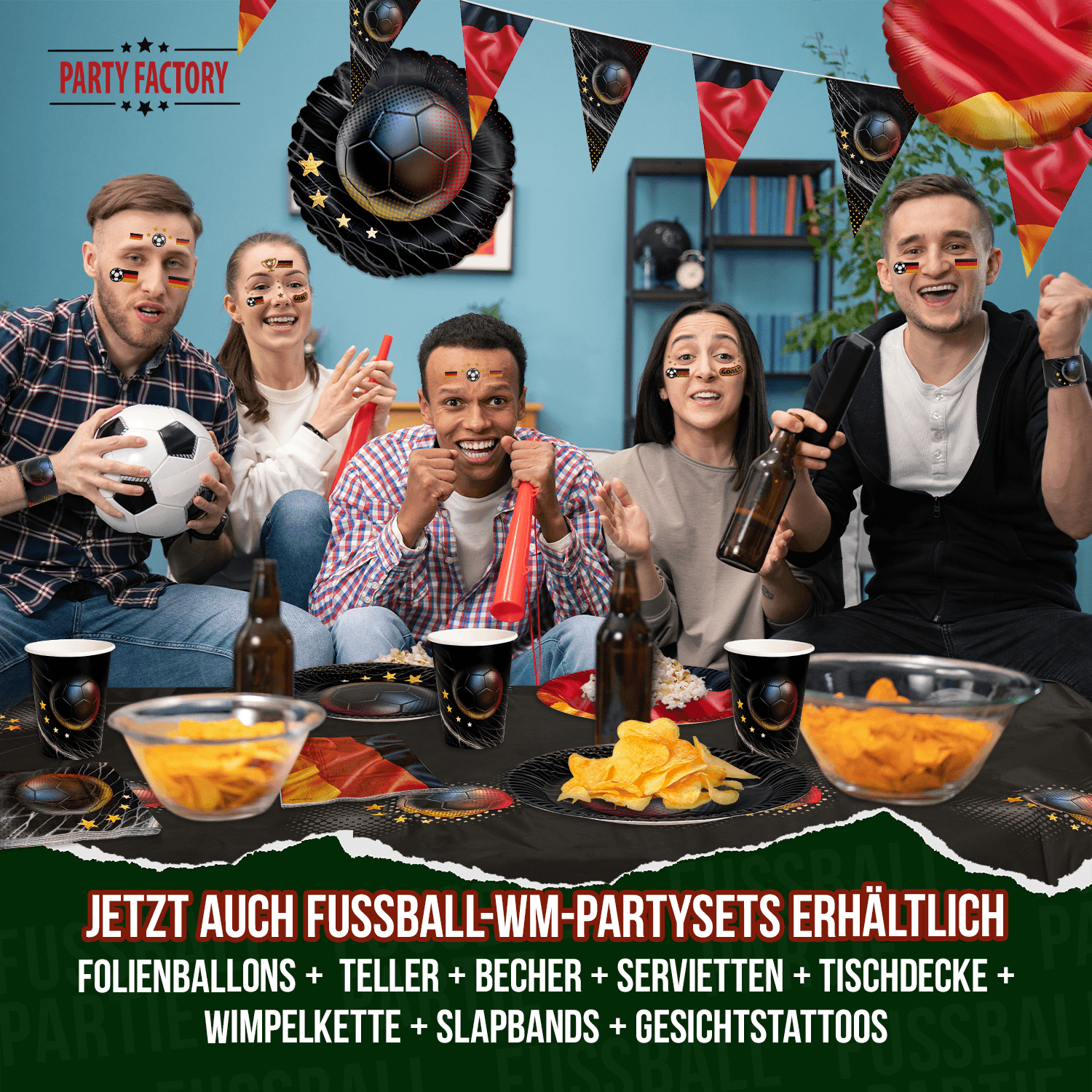 Becher Fußball WM Deutschland 8er-Pack 250 ml 9