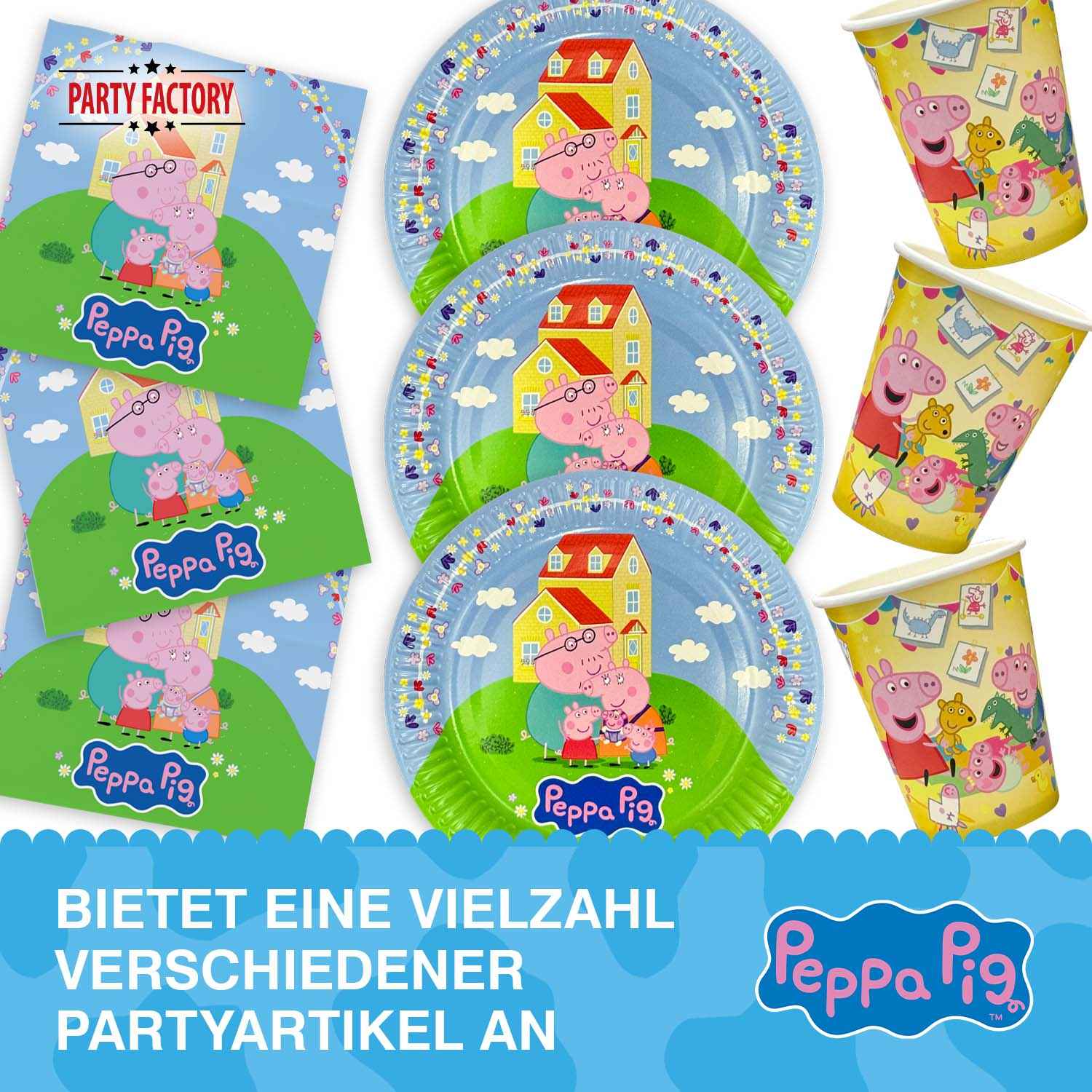 Peppa Pig 2026 Pappbecher 250 ml 8er-Pack gelb 6