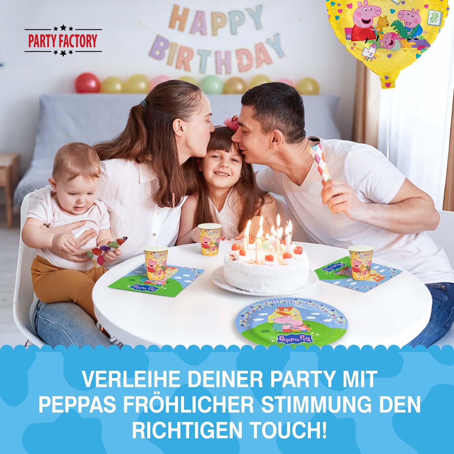Peppa Pig 2026 Pappbecher 250 ml 8er-Pack gelb 7
