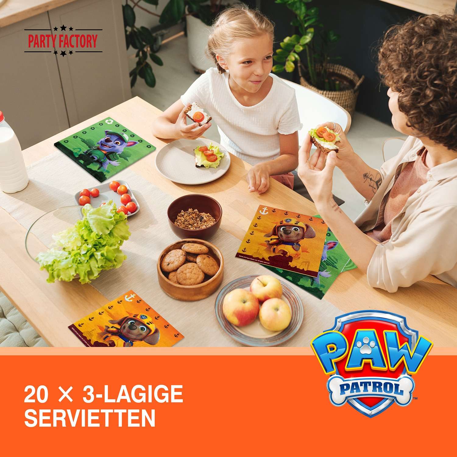 Paw Patrol Napkins 3-ply 20 pieces 4